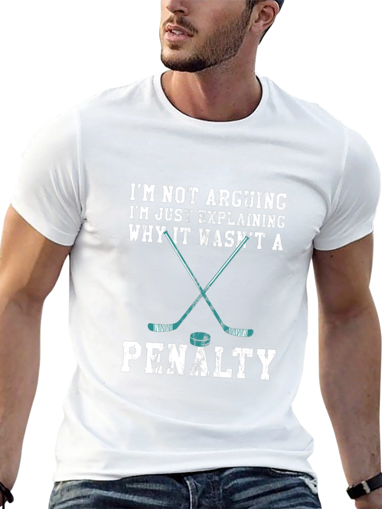 Hockey Fan T-Shirt: Im Not Arguing Penalty Design