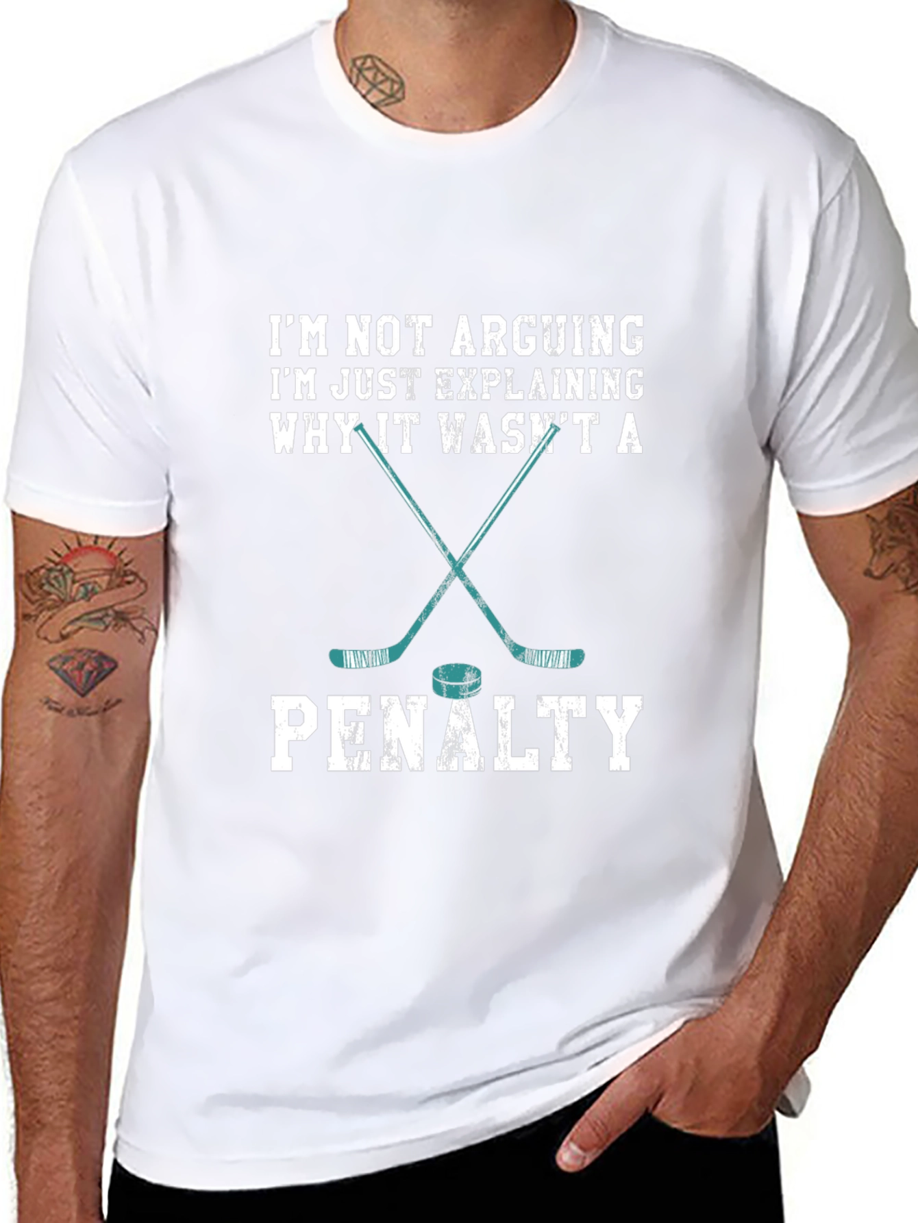 Hockey Fan T-Shirt: Im Not Arguing Penalty Design