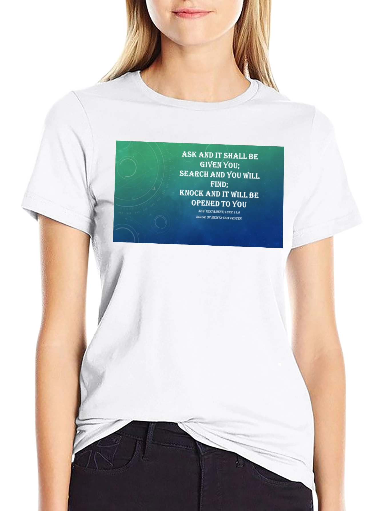 Motivational Ask Seek Knock T-Shirt