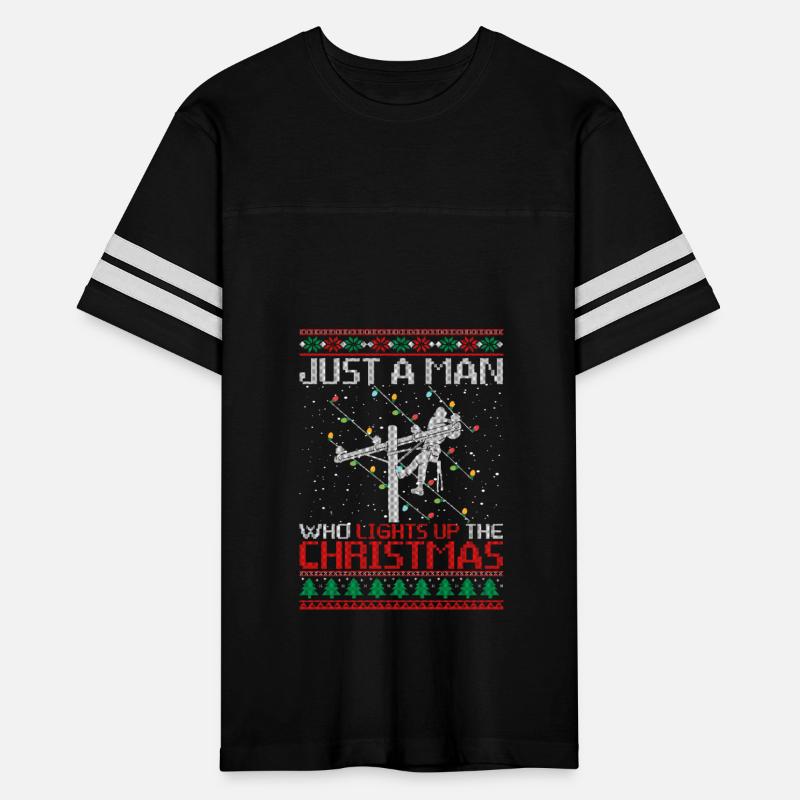 Just A Man Who Lights up The Christmas Funny