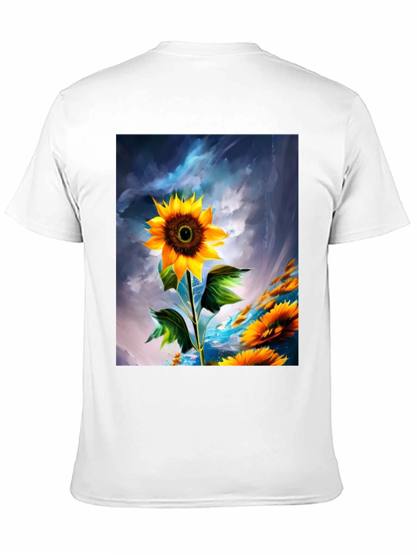 Sunflower Graphic T-Shirt - Artistic Design