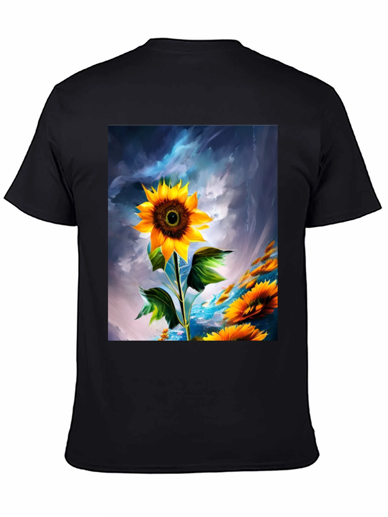 Sunflower Graphic T-Shirt - Artistic Design
