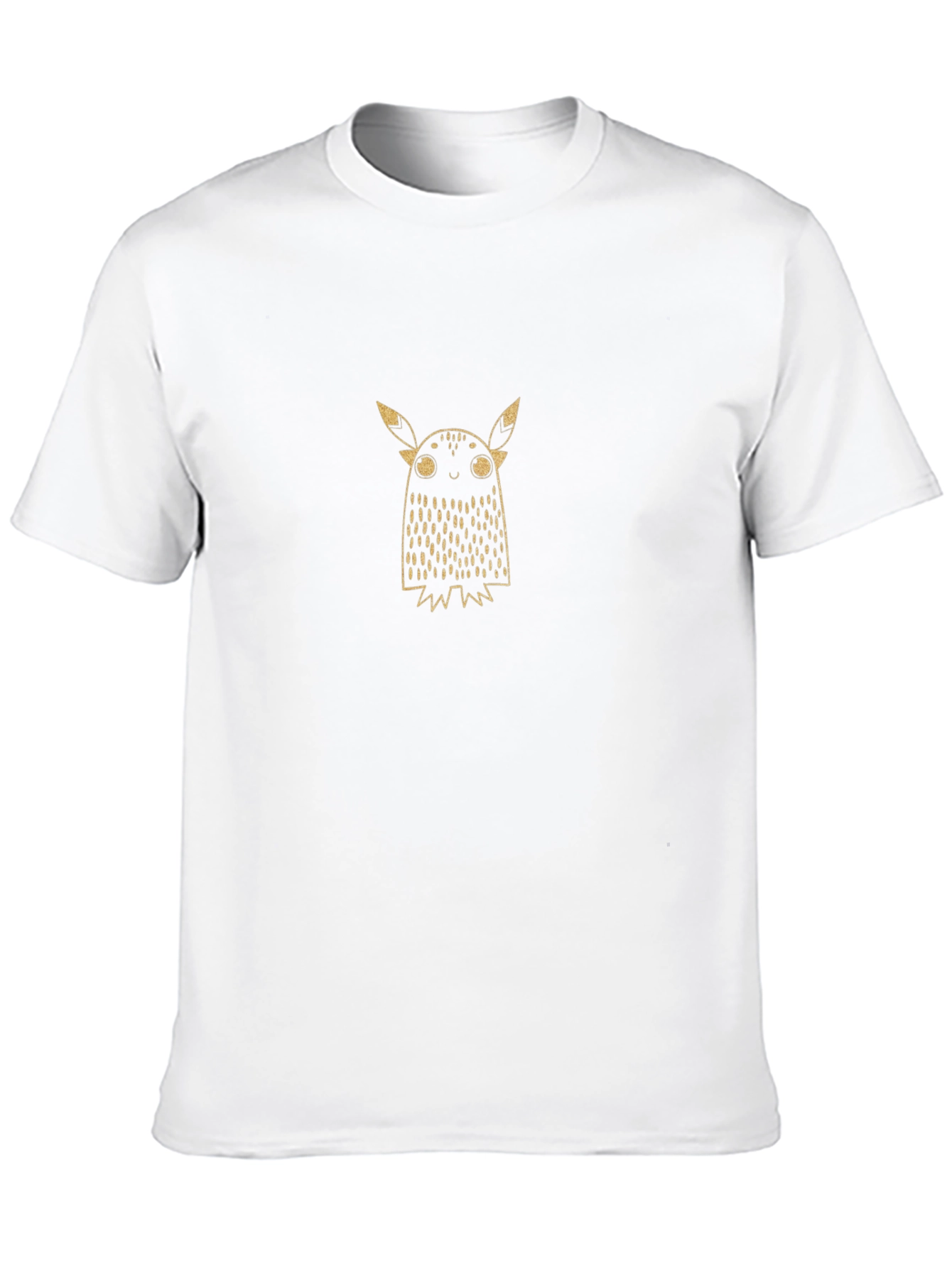 Cute Monster Graphic Tee - Black Cotton T-Shirt