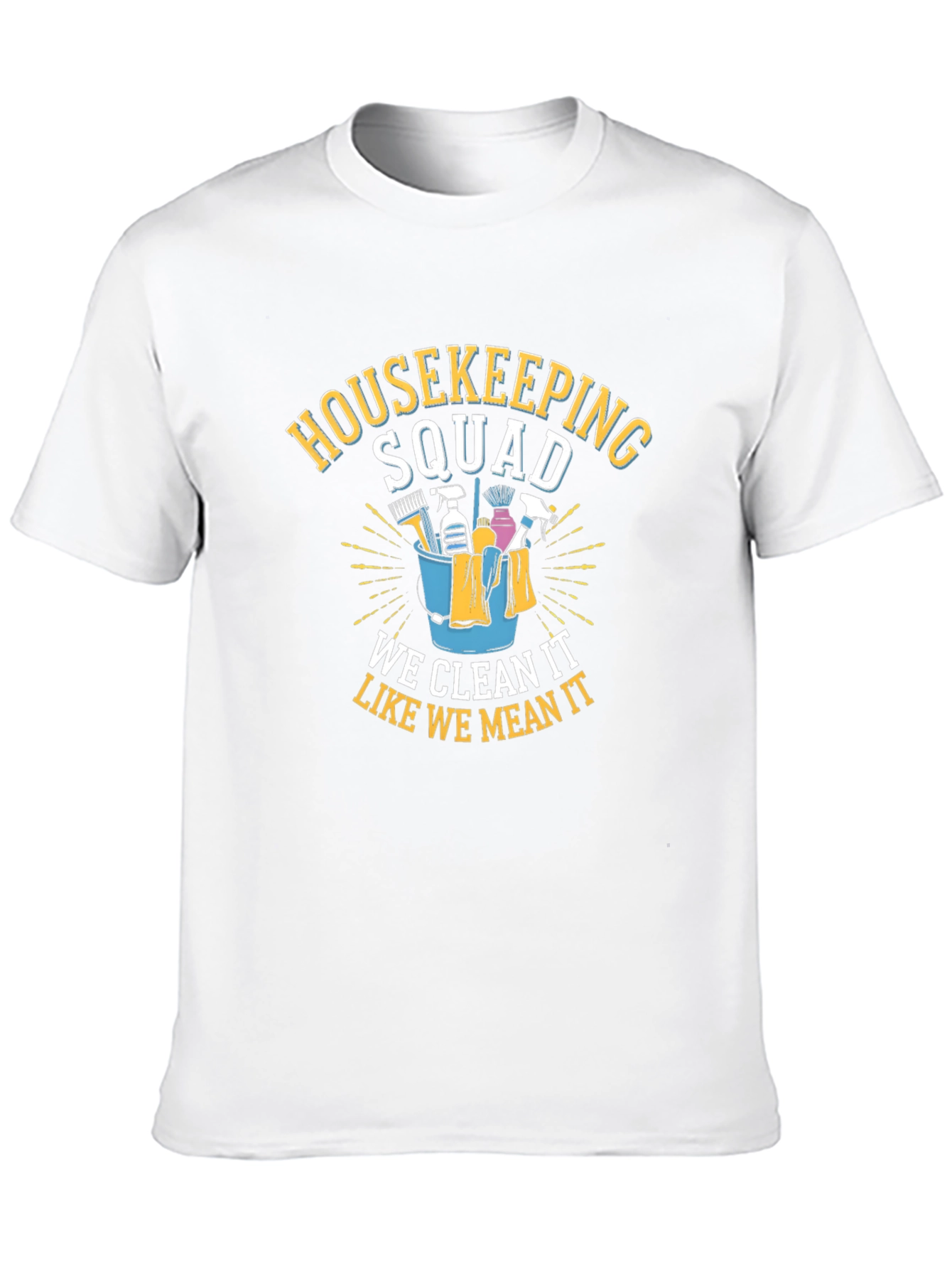 Housekeeping Squad Graphic Tee - Cleaning Crew Pride