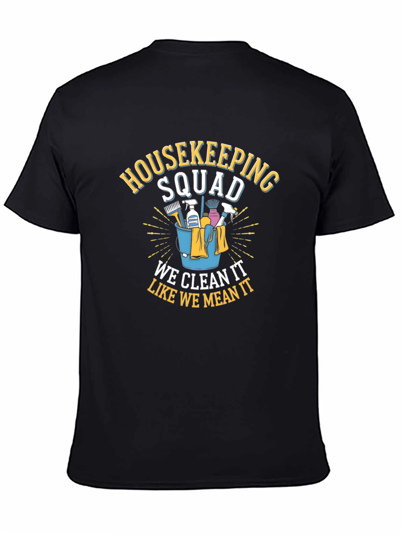 Housekeeping Squad Graphic Tee - Cleaning Crew Pride
