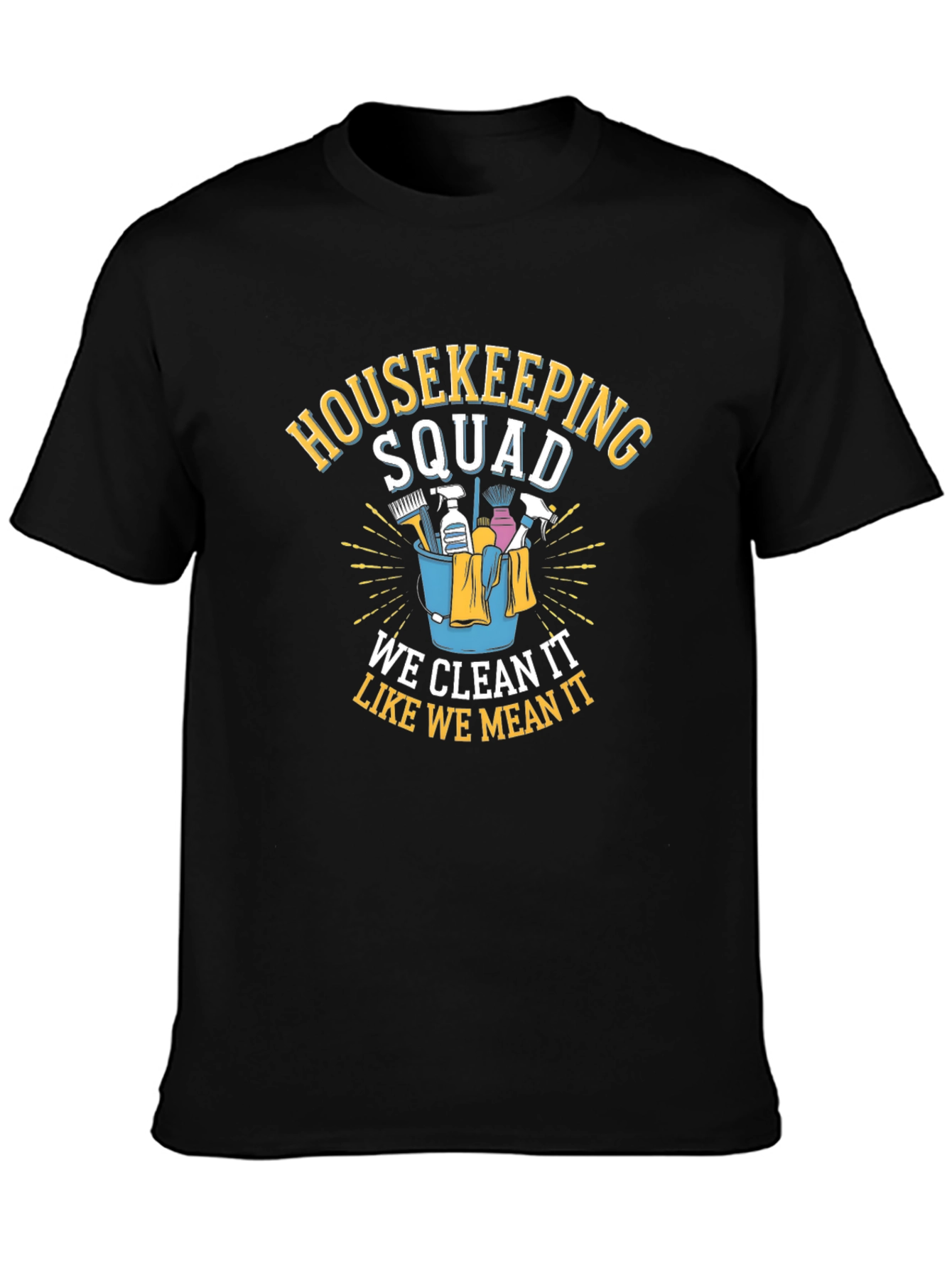 Housekeeping Squad Graphic Tee - Cleaning Crew Pride