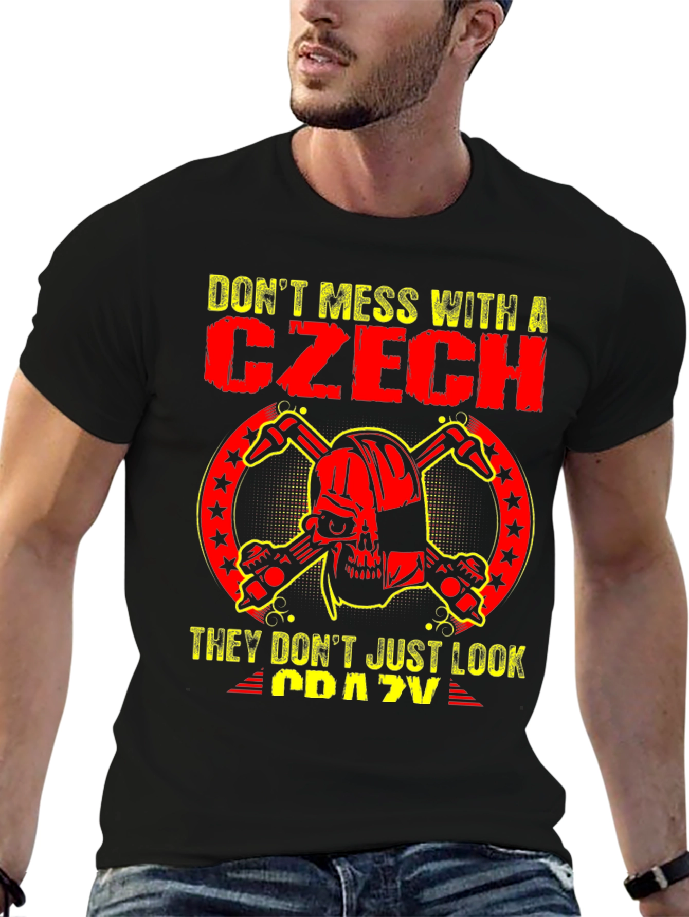 Dont Mess With a Czech Graphic T-Shirt
