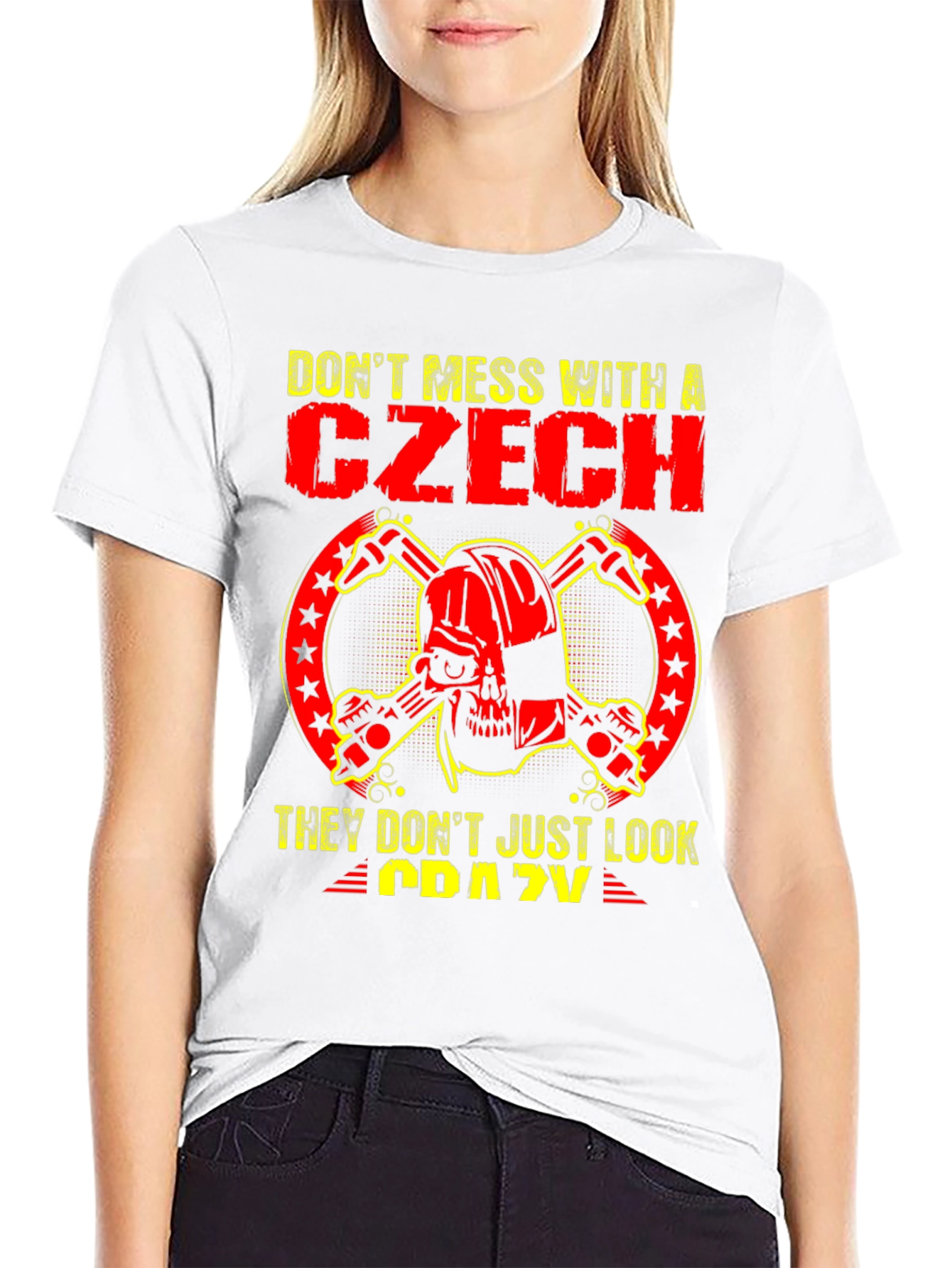 Dont Mess With a Czech Graphic T-Shirt