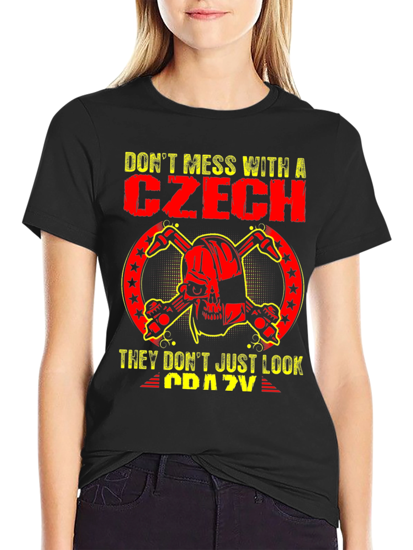 Dont Mess With a Czech Graphic T-Shirt