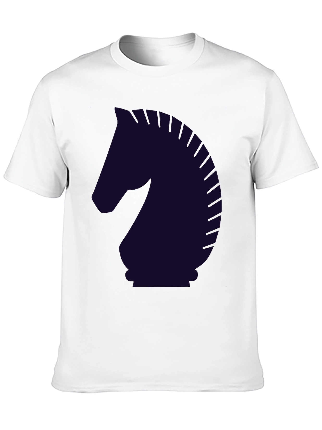 Chess Knight Graphic T-Shirt - Black