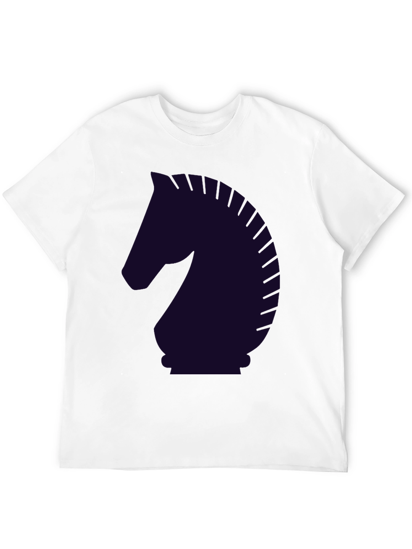 Chess Knight Graphic T-Shirt - Black