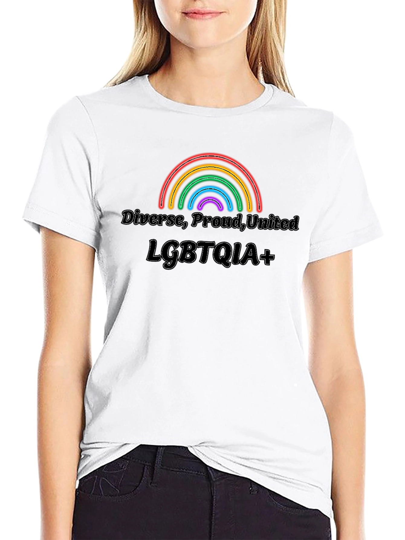 LGBTQIA+ Pride T-Shirt - Diverse Proud United!