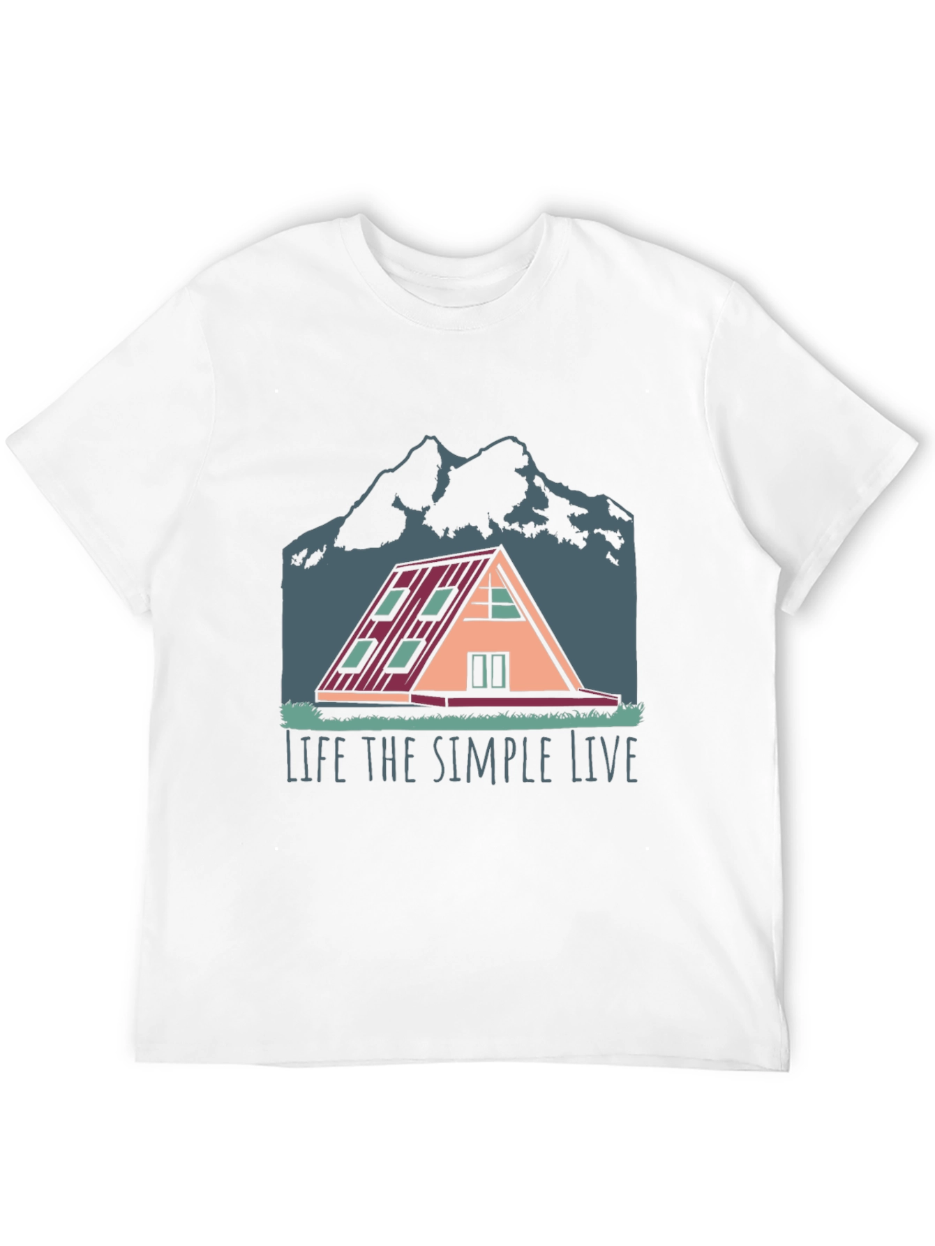 Simple Life A-Frame Cabin T-Shirt