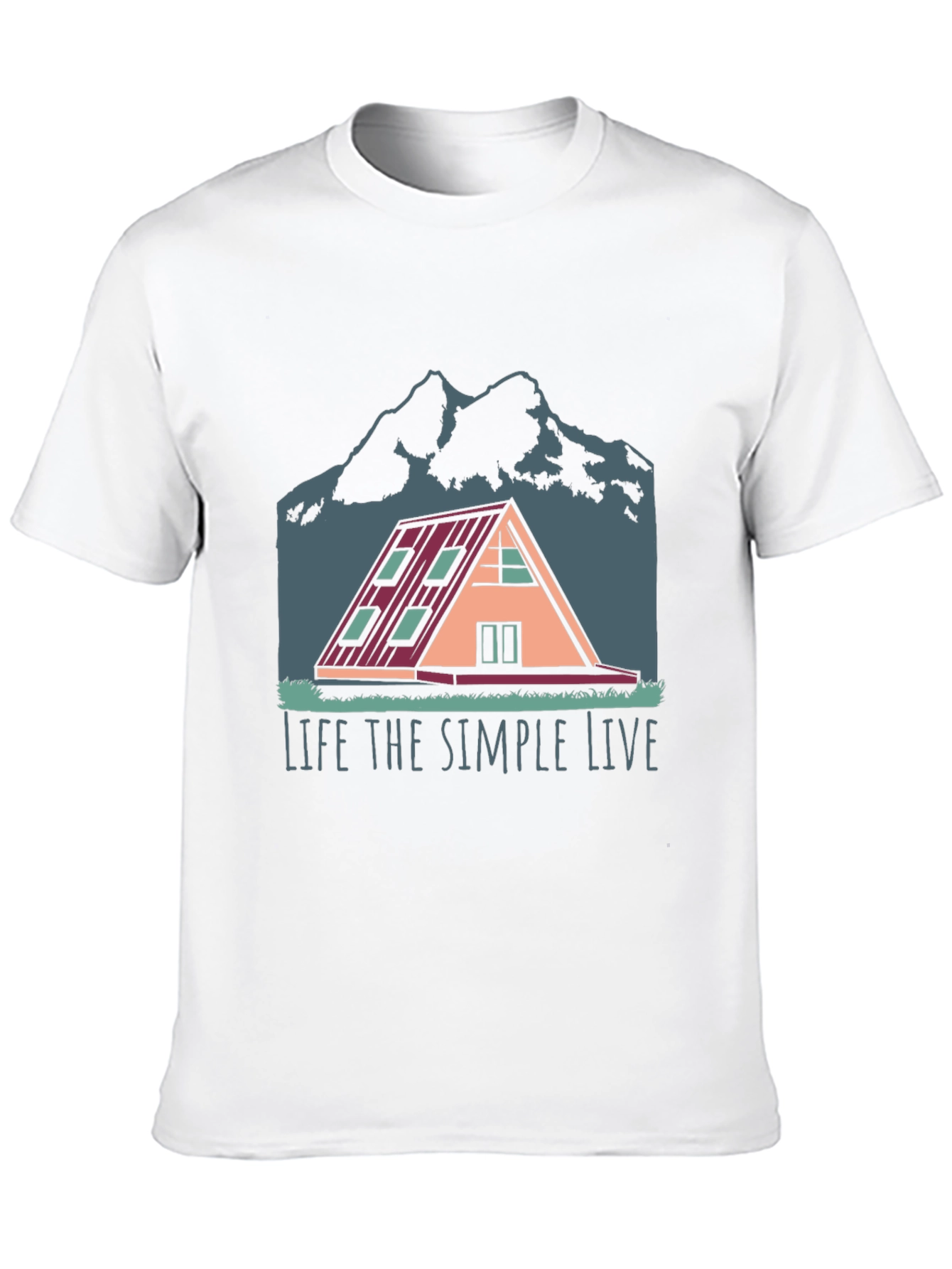 Simple Life A-Frame Cabin T-Shirt