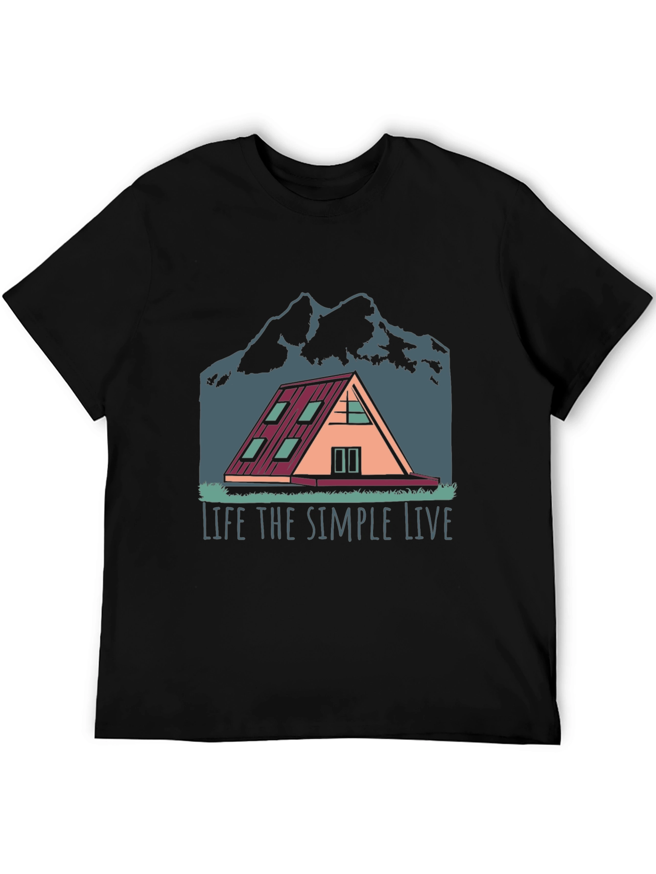 Simple Life A-Frame Cabin T-Shirt