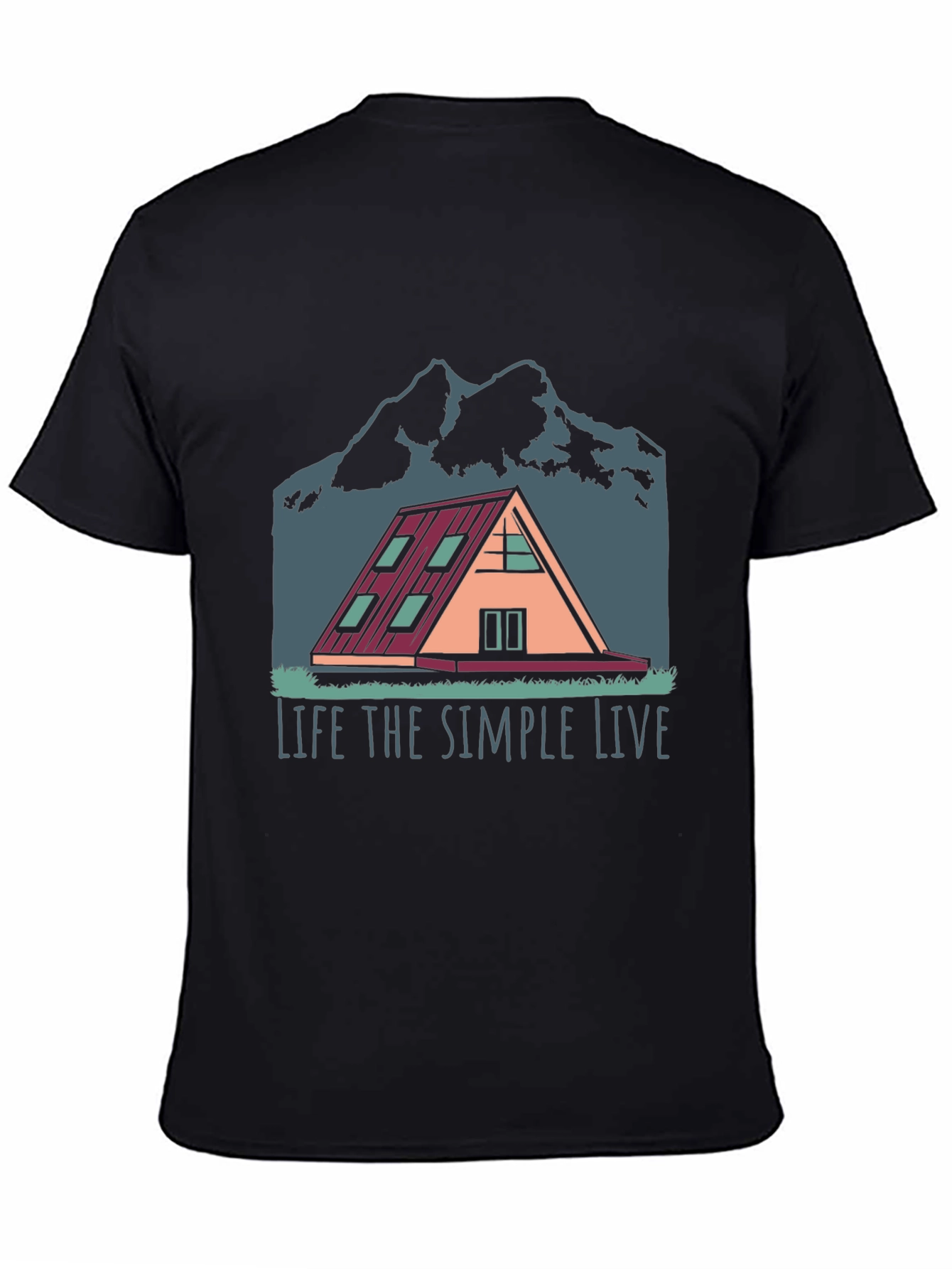 Simple Life A-Frame Cabin T-Shirt