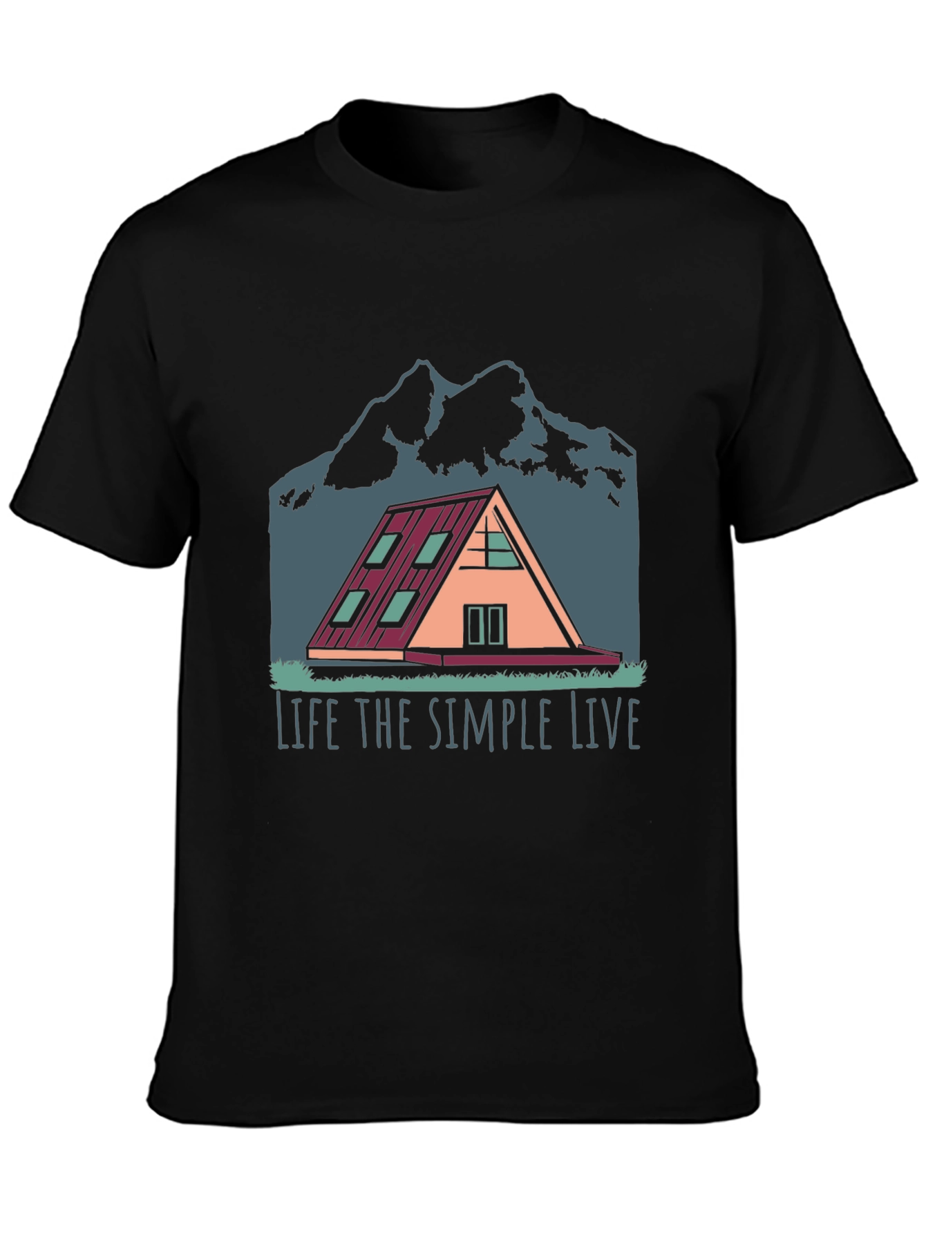 Simple Life A-Frame Cabin T-Shirt