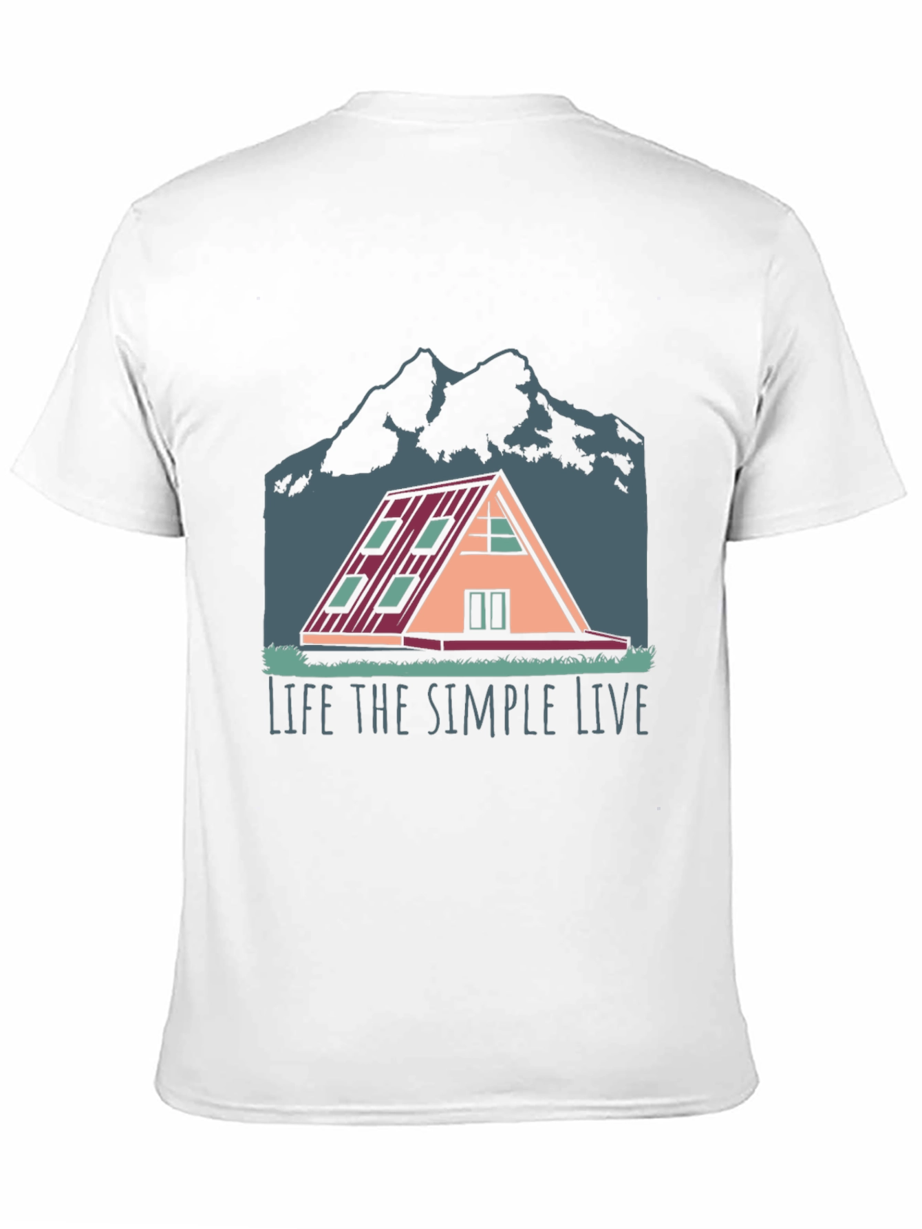 Simple Life A-Frame Cabin T-Shirt