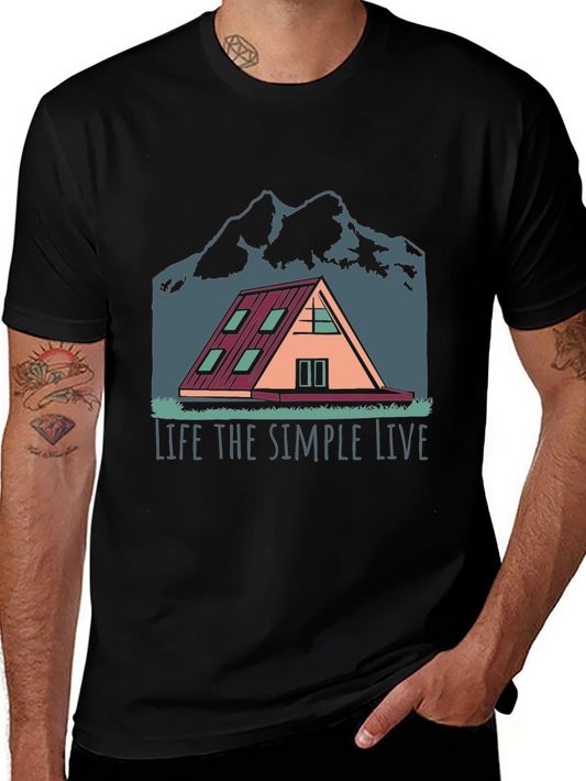 Simple Life A-Frame Cabin T-Shirt