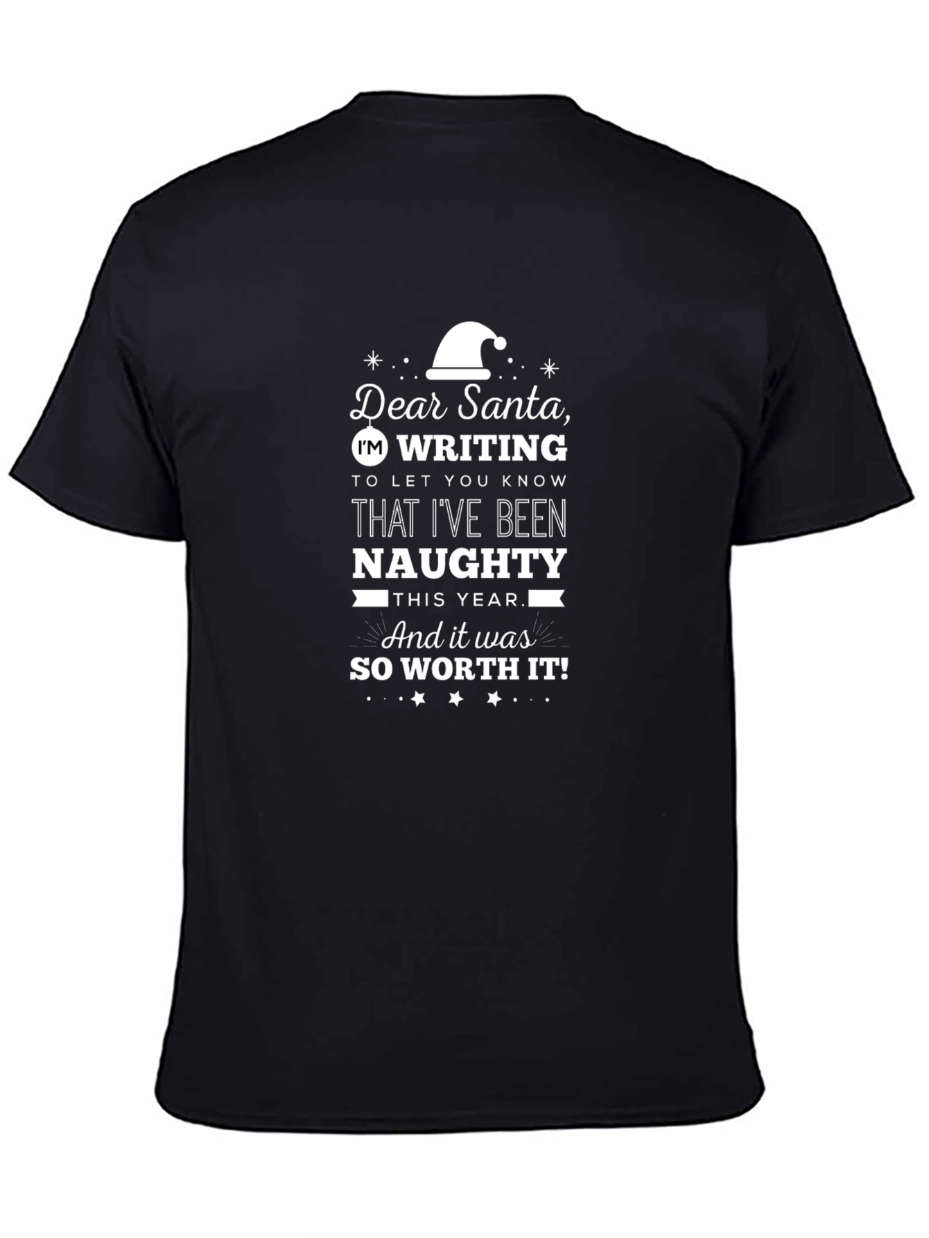 Naughty Christmas T-Shirt - Dear Santa Funny Holiday Tee