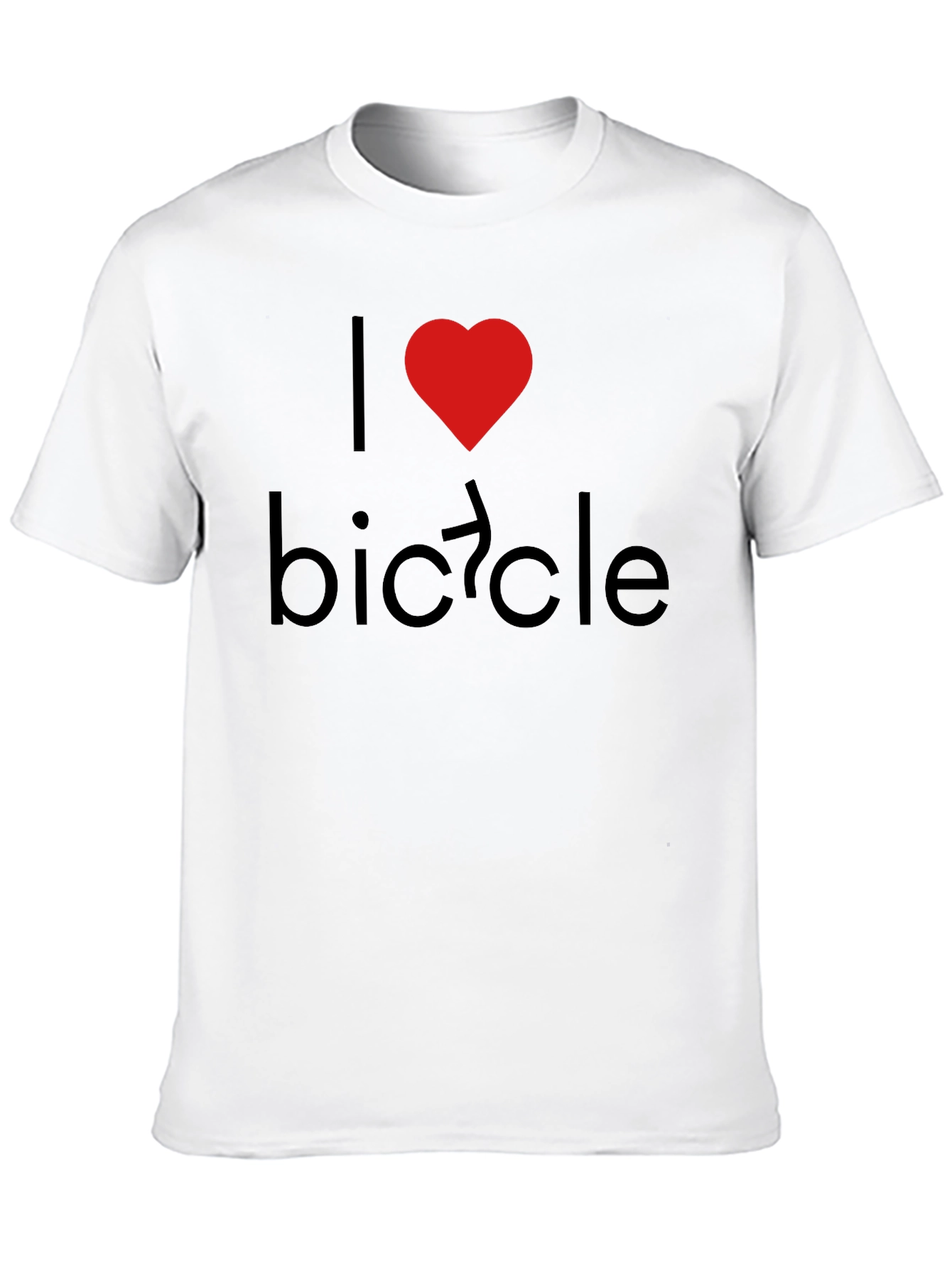 I Heart Bicycle Black T-Shirt
