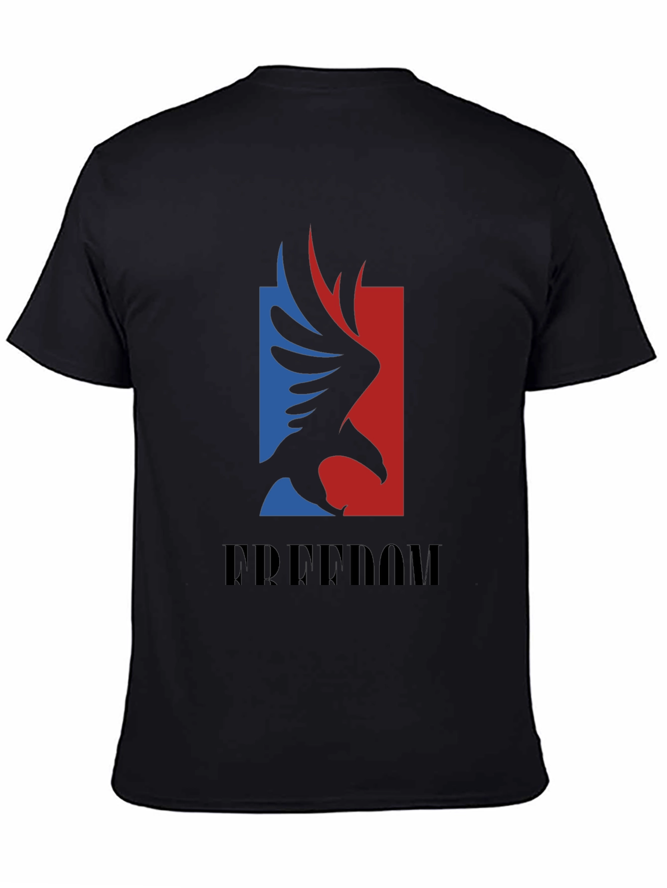 Freedom Eagle Graphic Tee - Patriotic Black T-Shirt