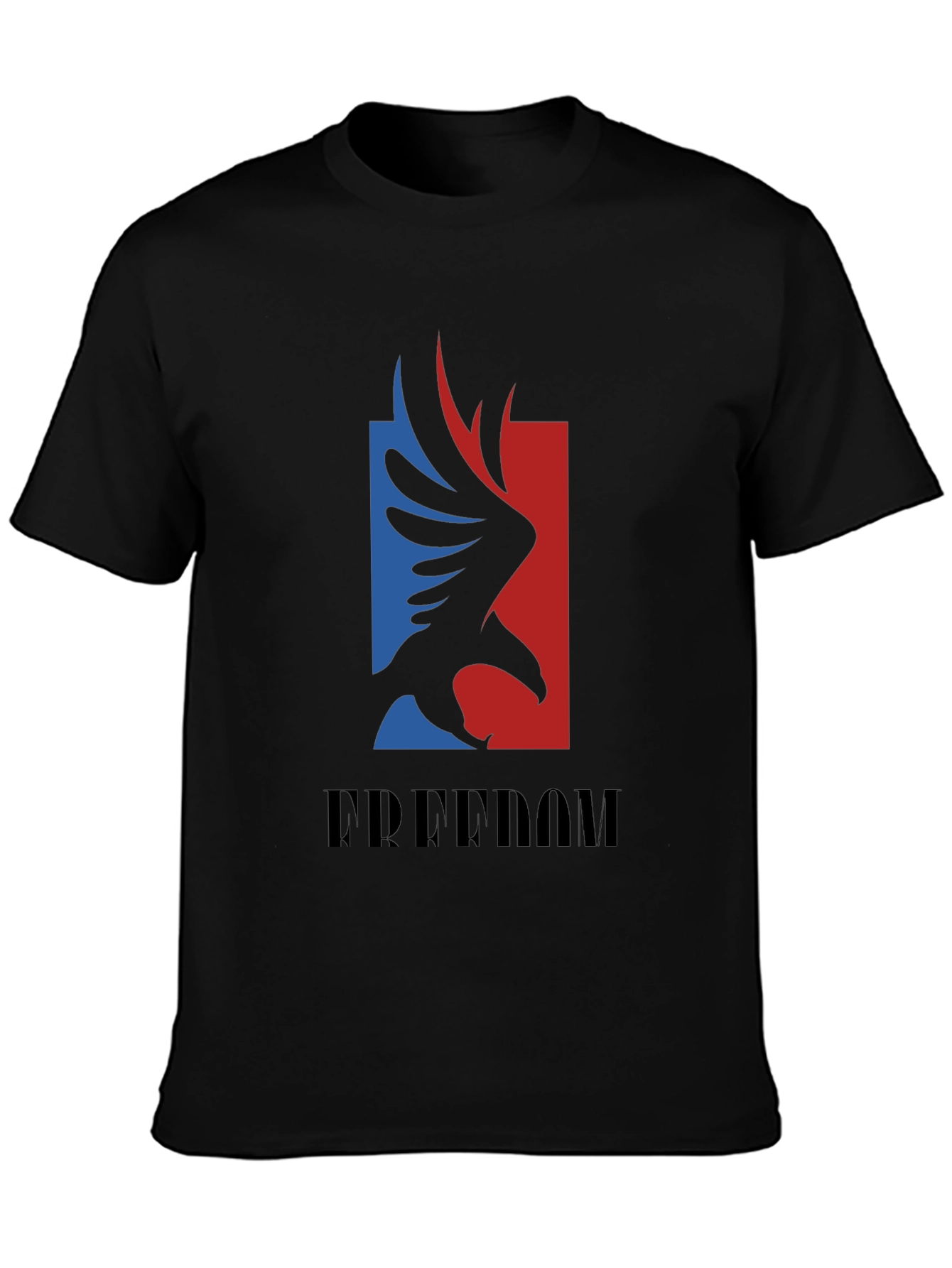 Freedom Eagle Graphic Tee - Patriotic Black T-Shirt