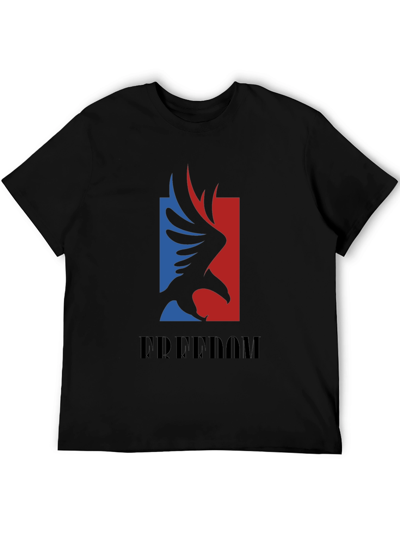 Freedom Eagle Graphic Tee - Patriotic Black T-Shirt