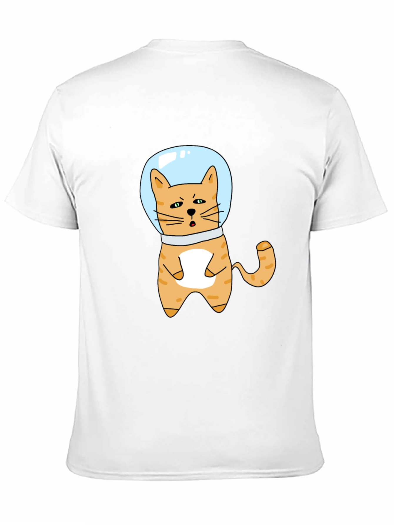 Cool Cat Astronaut Black T-Shirt