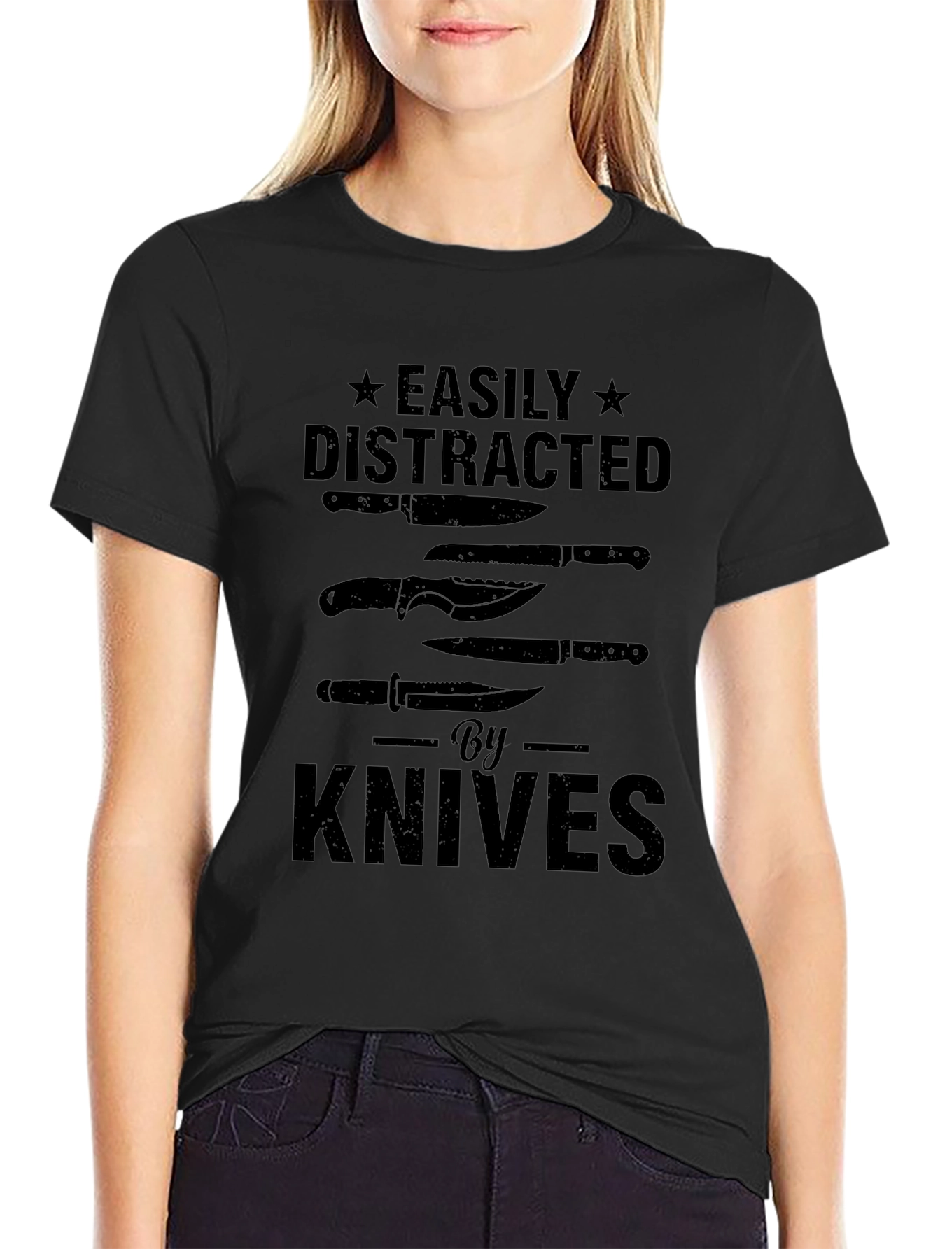 Easily Distracted by Knives T-Shirt