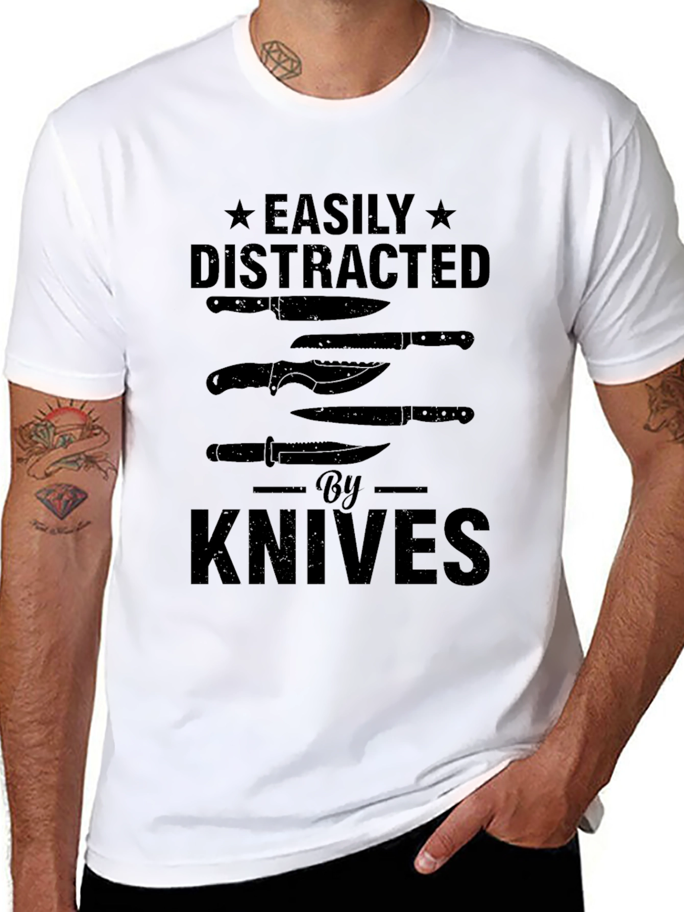 Easily Distracted by Knives T-Shirt