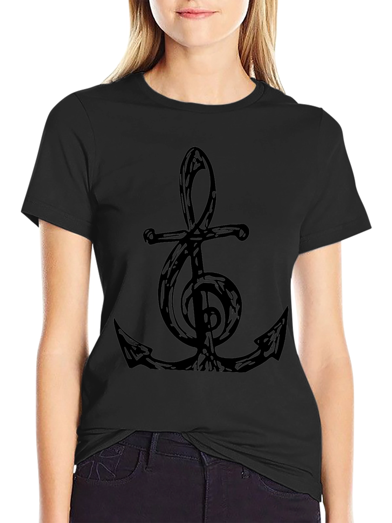 Anchor Treble Clef Graphic Tee