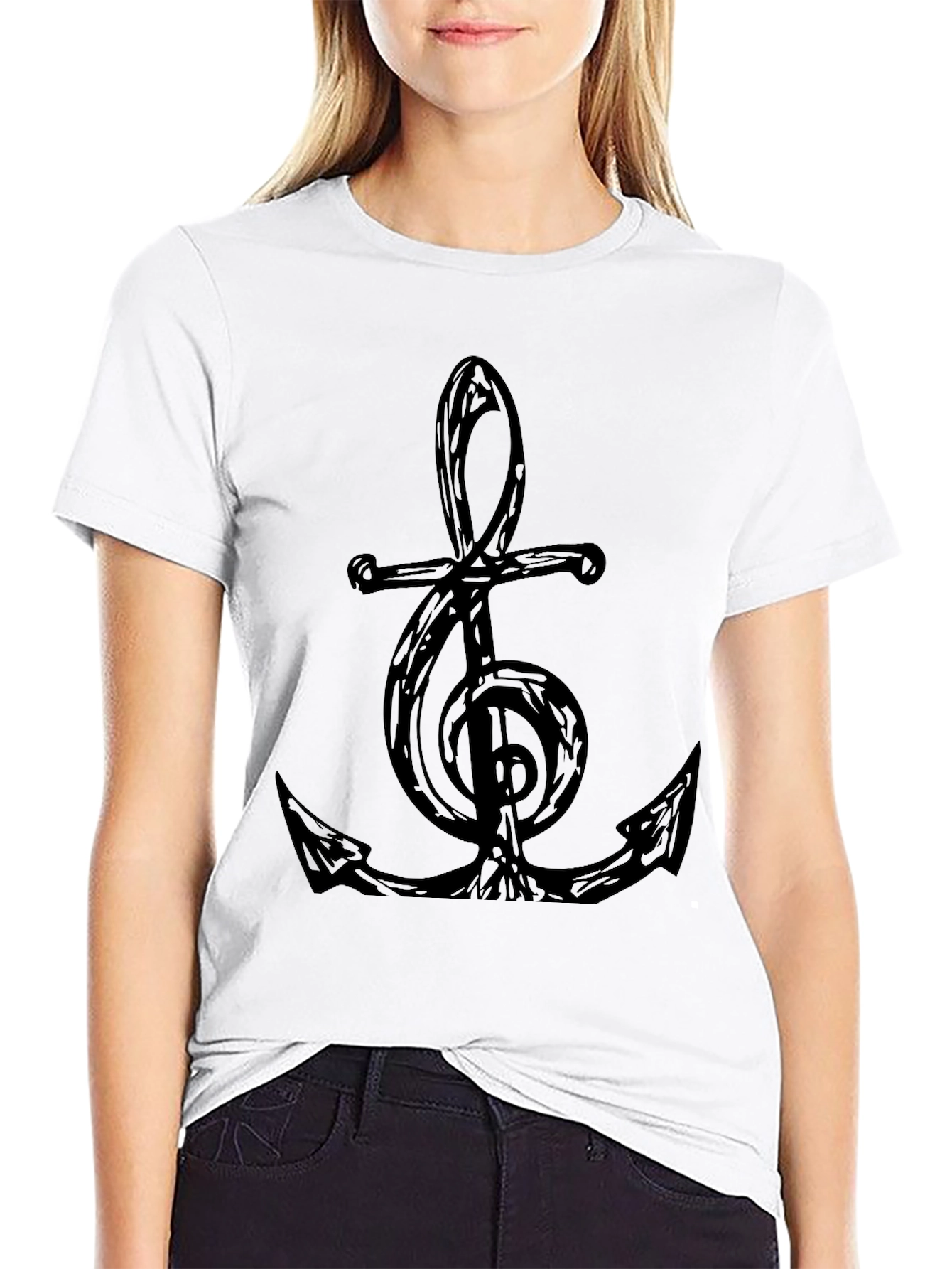 Anchor Treble Clef Graphic Tee
