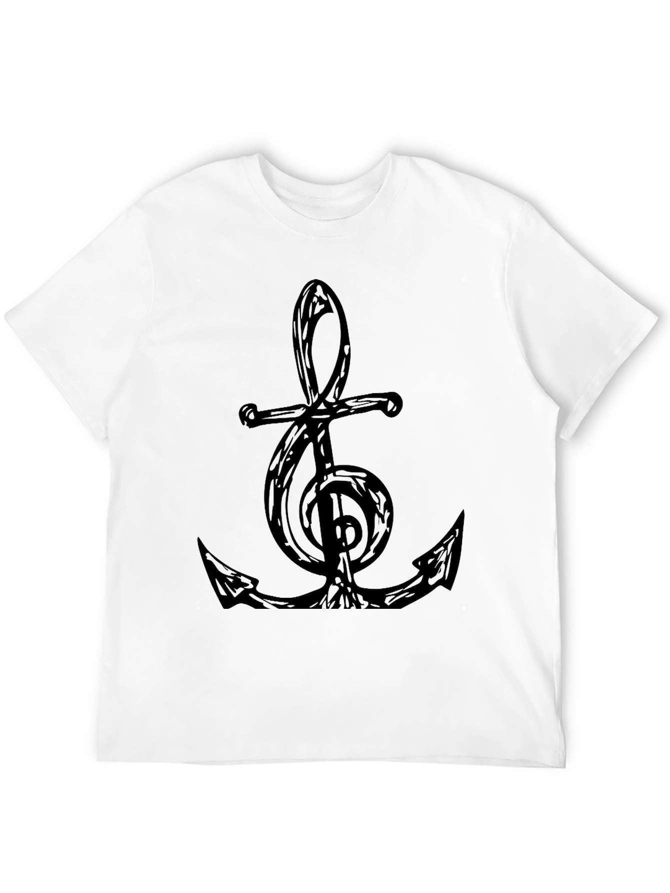 Anchor Treble Clef Graphic Tee