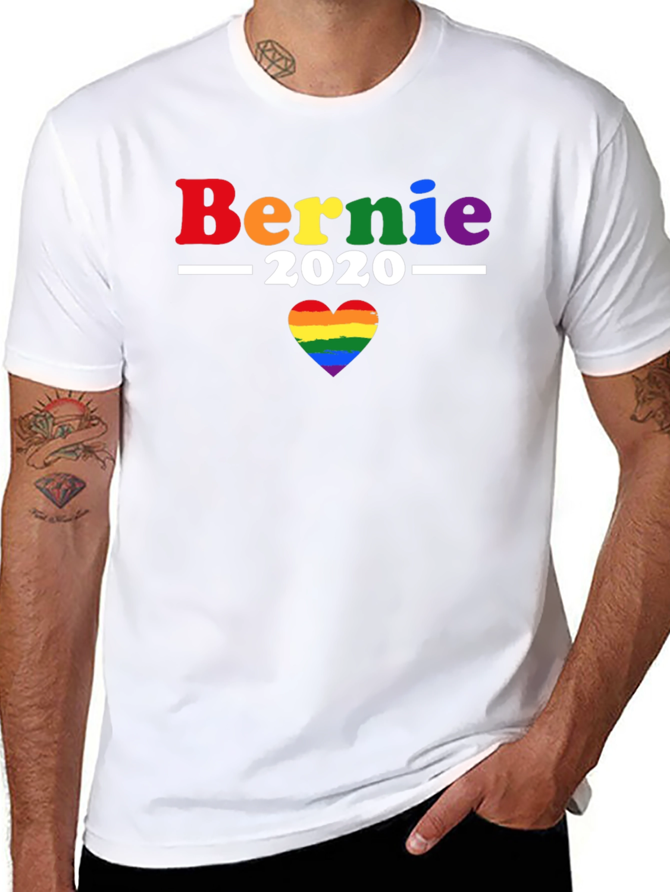 Bernie 2020 LGBTQ+ Pride T-Shirt