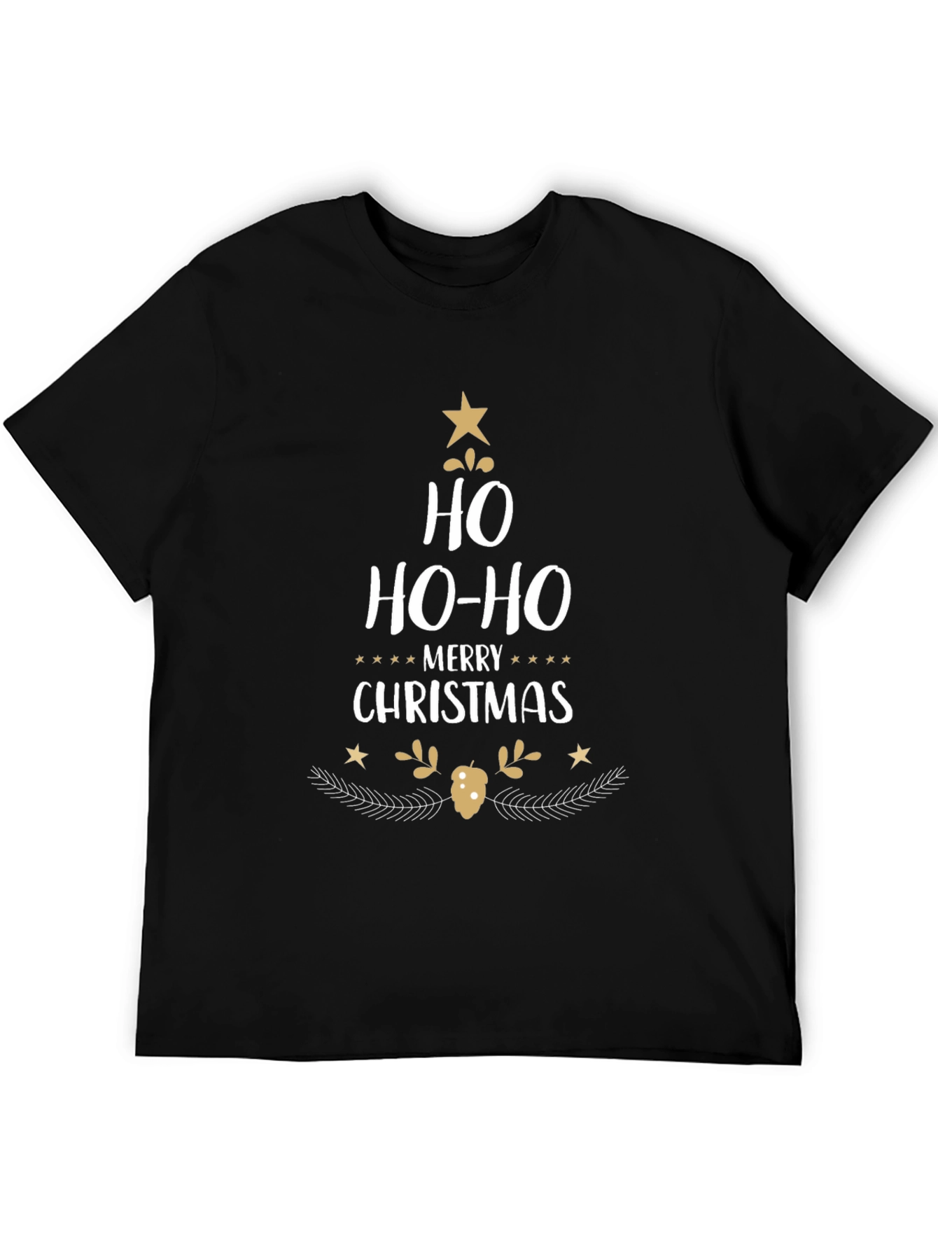 Festive Ho Ho Ho Christmas T-Shirt - Holiday Cheer!