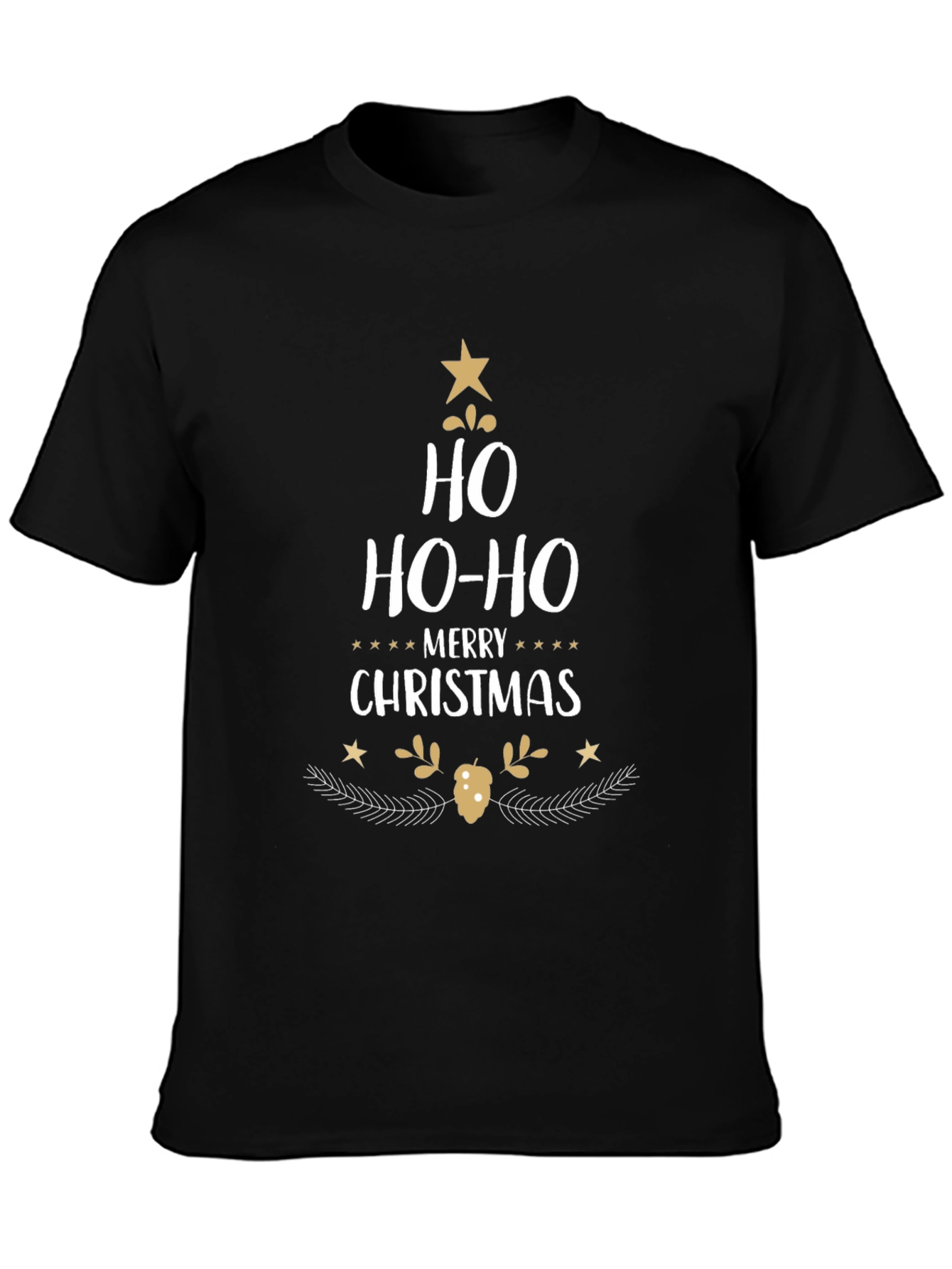 Festive Ho Ho Ho Christmas T-Shirt - Holiday Cheer!