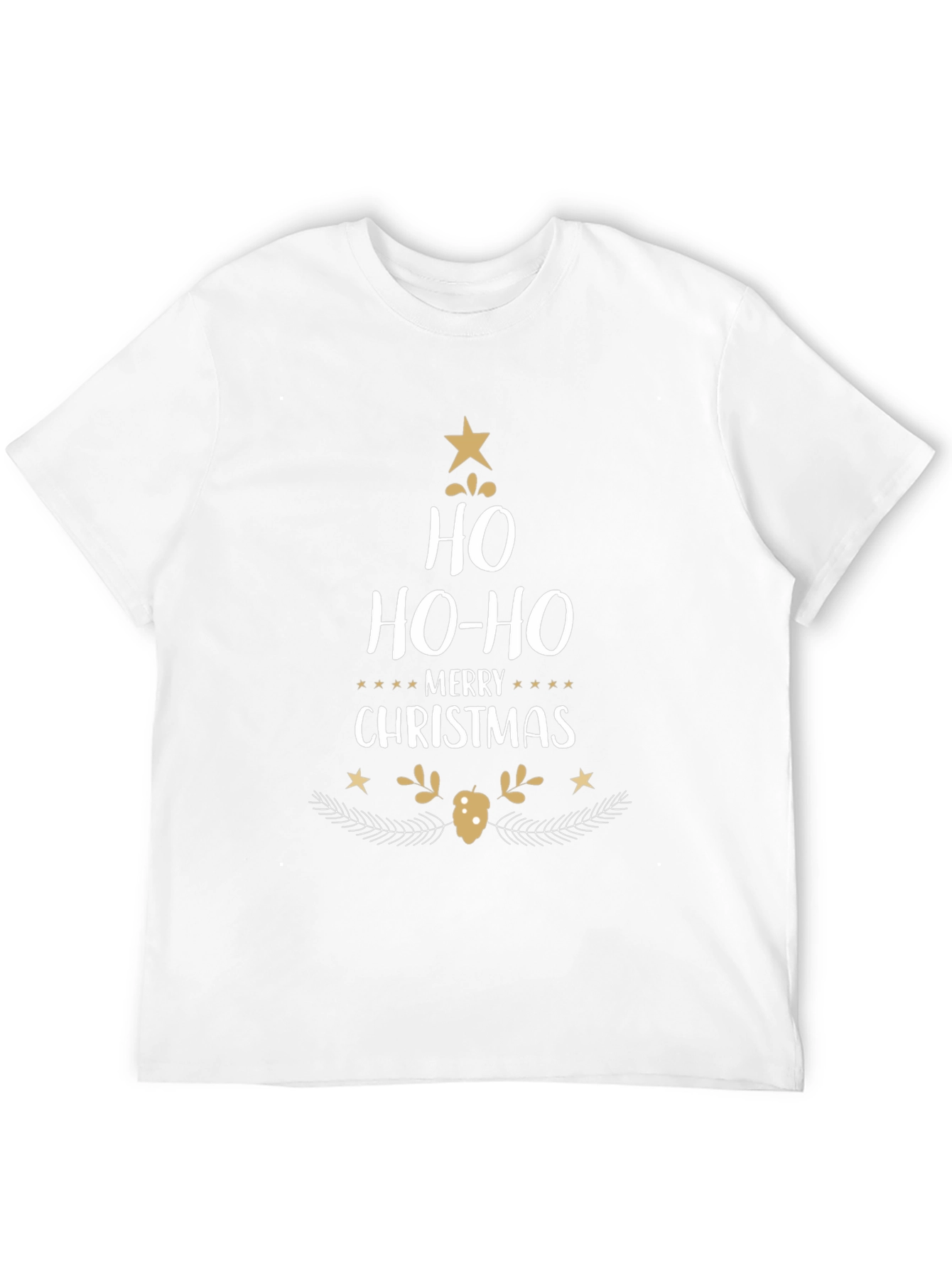 Festive Ho Ho Ho Christmas T-Shirt - Holiday Cheer!