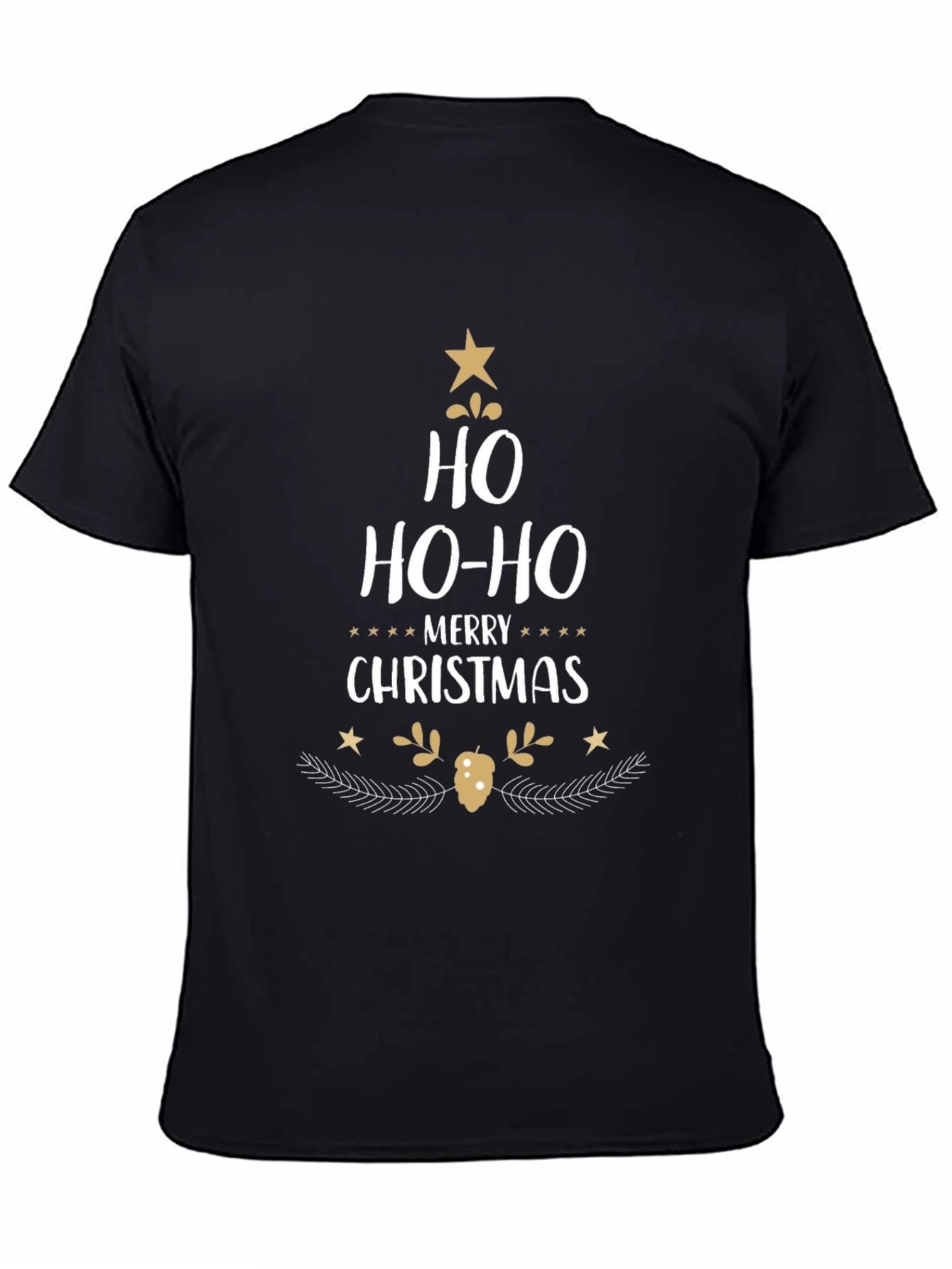 Festive Ho Ho Ho Christmas T-Shirt - Holiday Cheer!