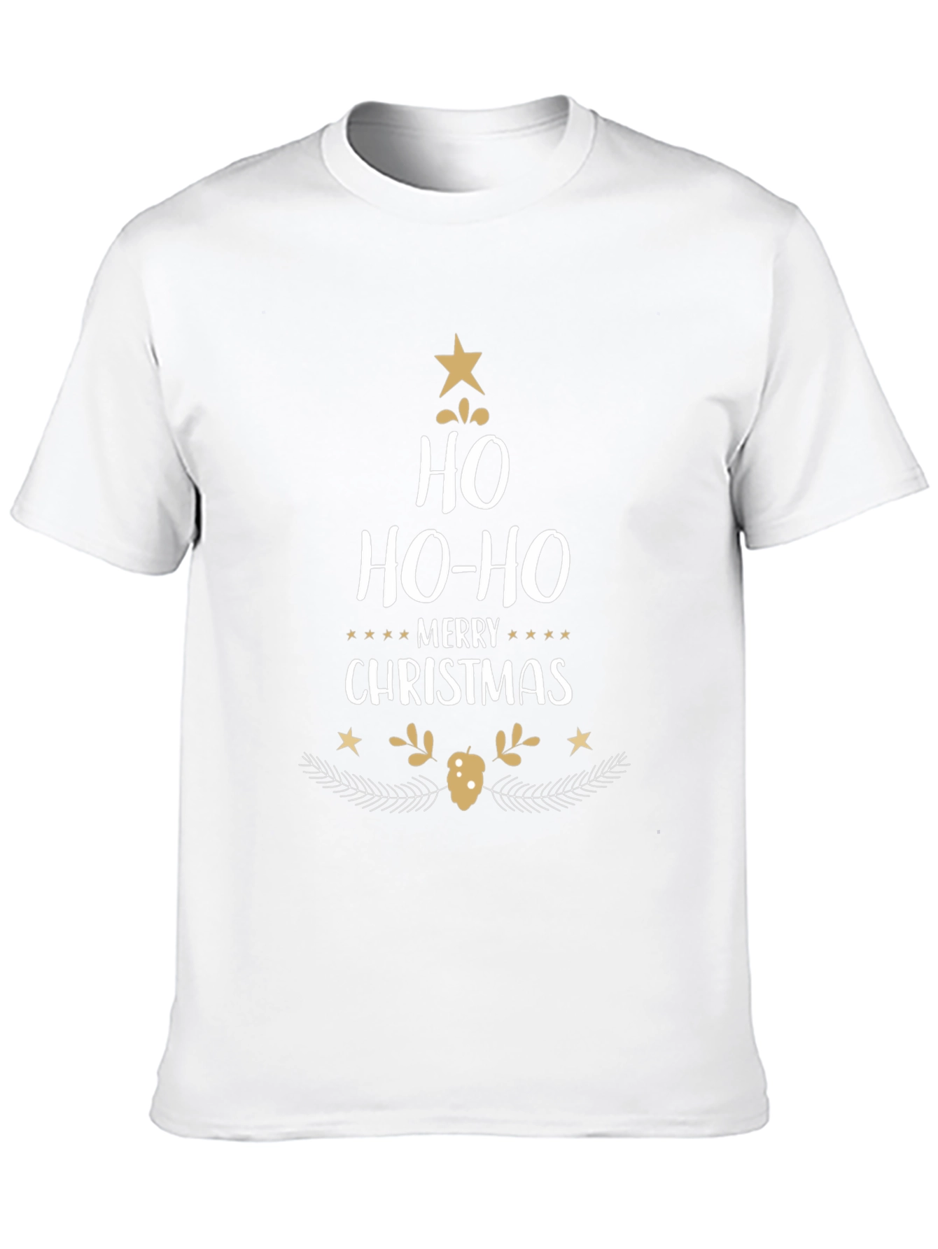 Festive Ho Ho Ho Christmas T-Shirt - Holiday Cheer!