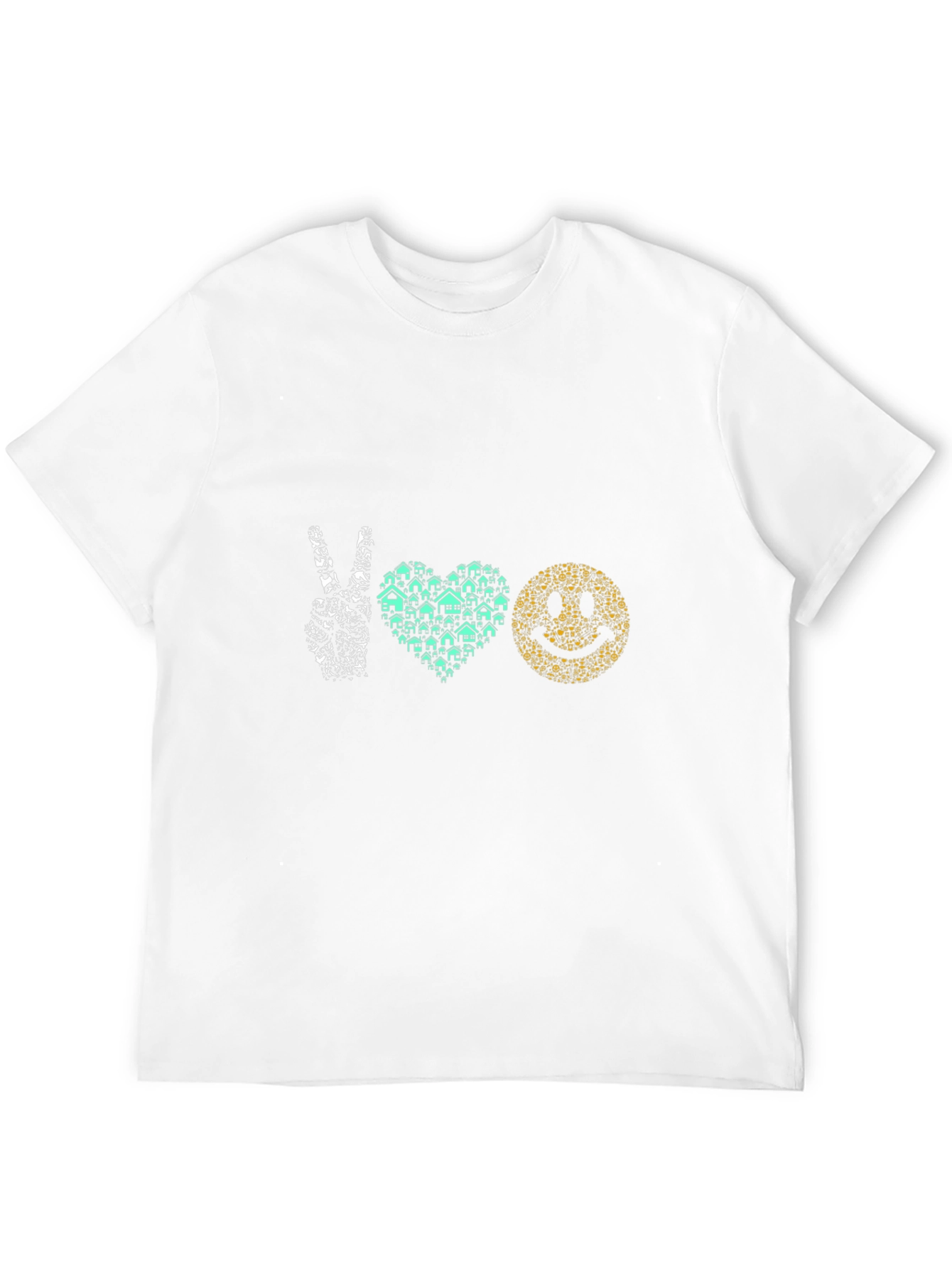Peace Love Happiness Graphic T-Shirt