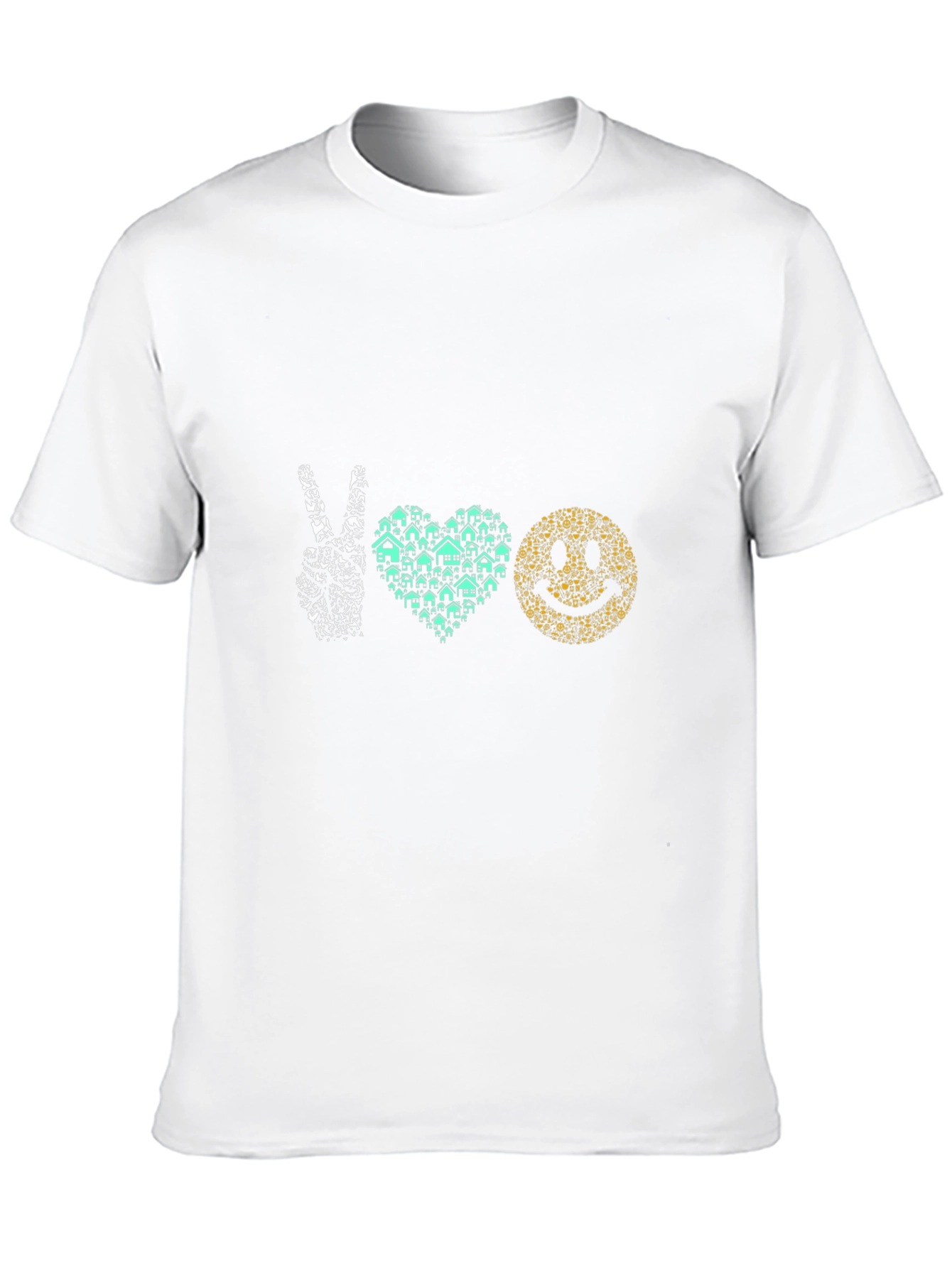 Peace Love Happiness Graphic T-Shirt