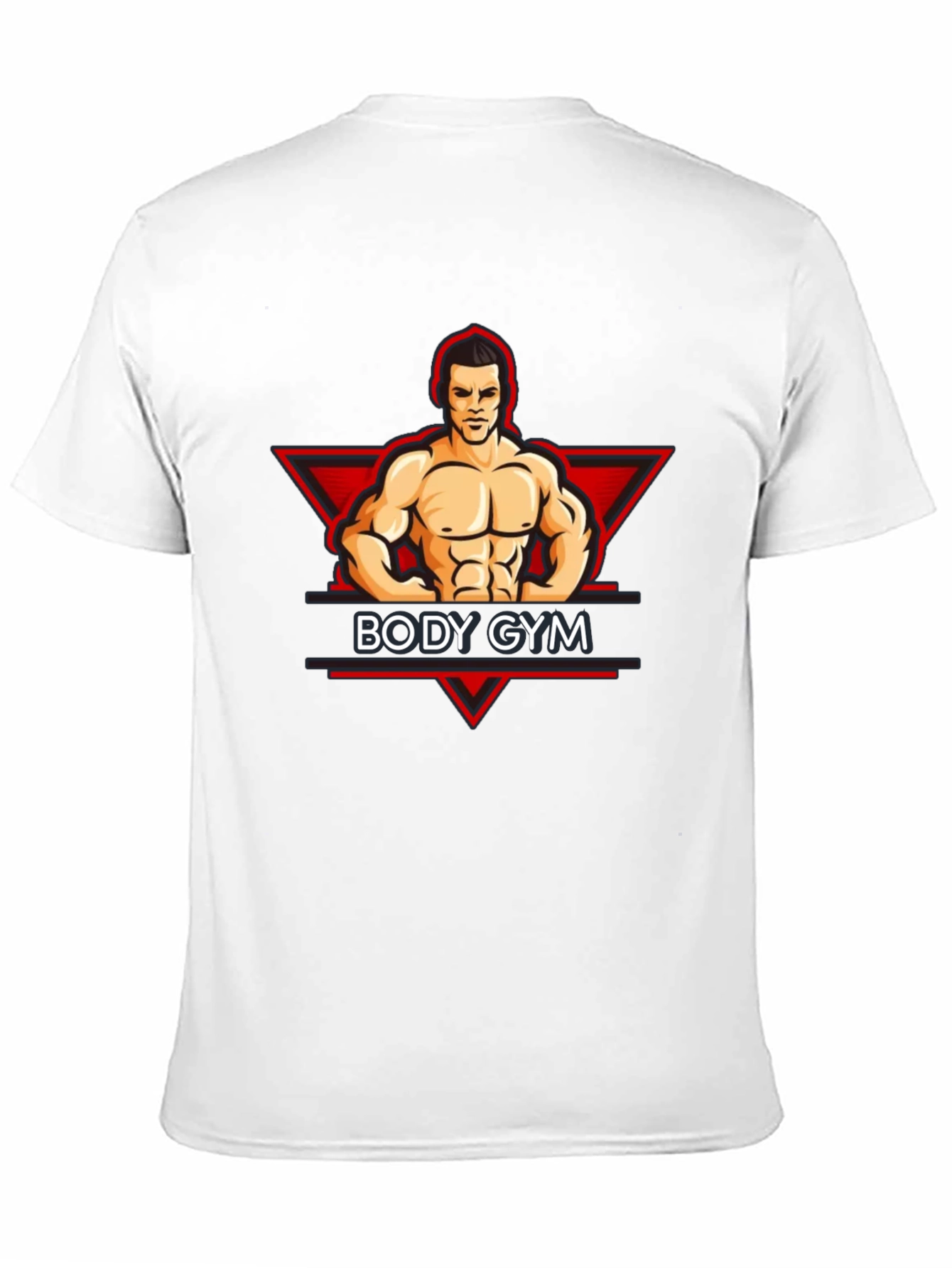 Body Gym Black Graphic Tee - Fitness Apparel