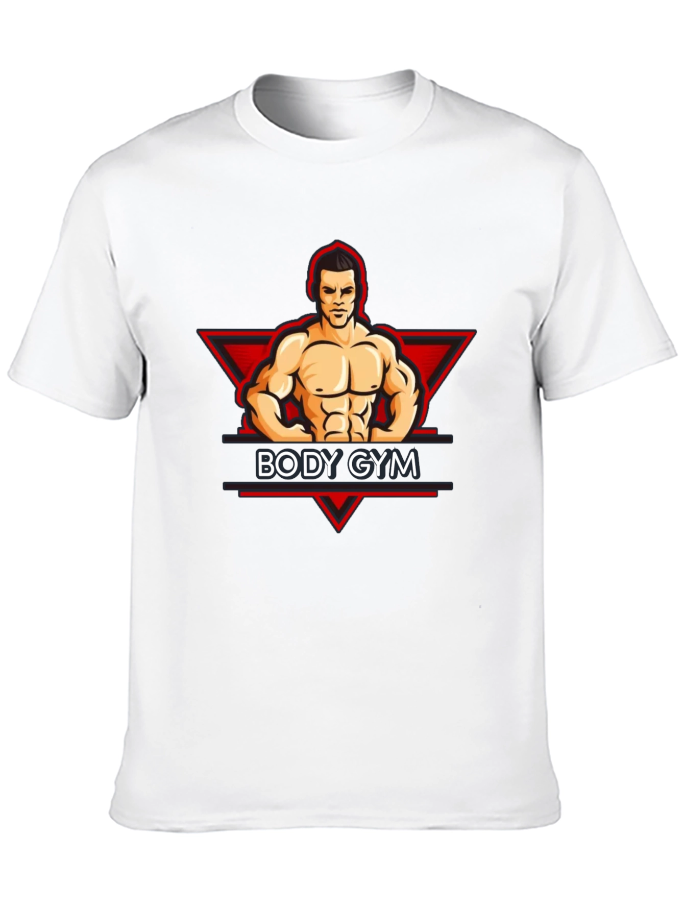 Body Gym Black Graphic Tee - Fitness Apparel