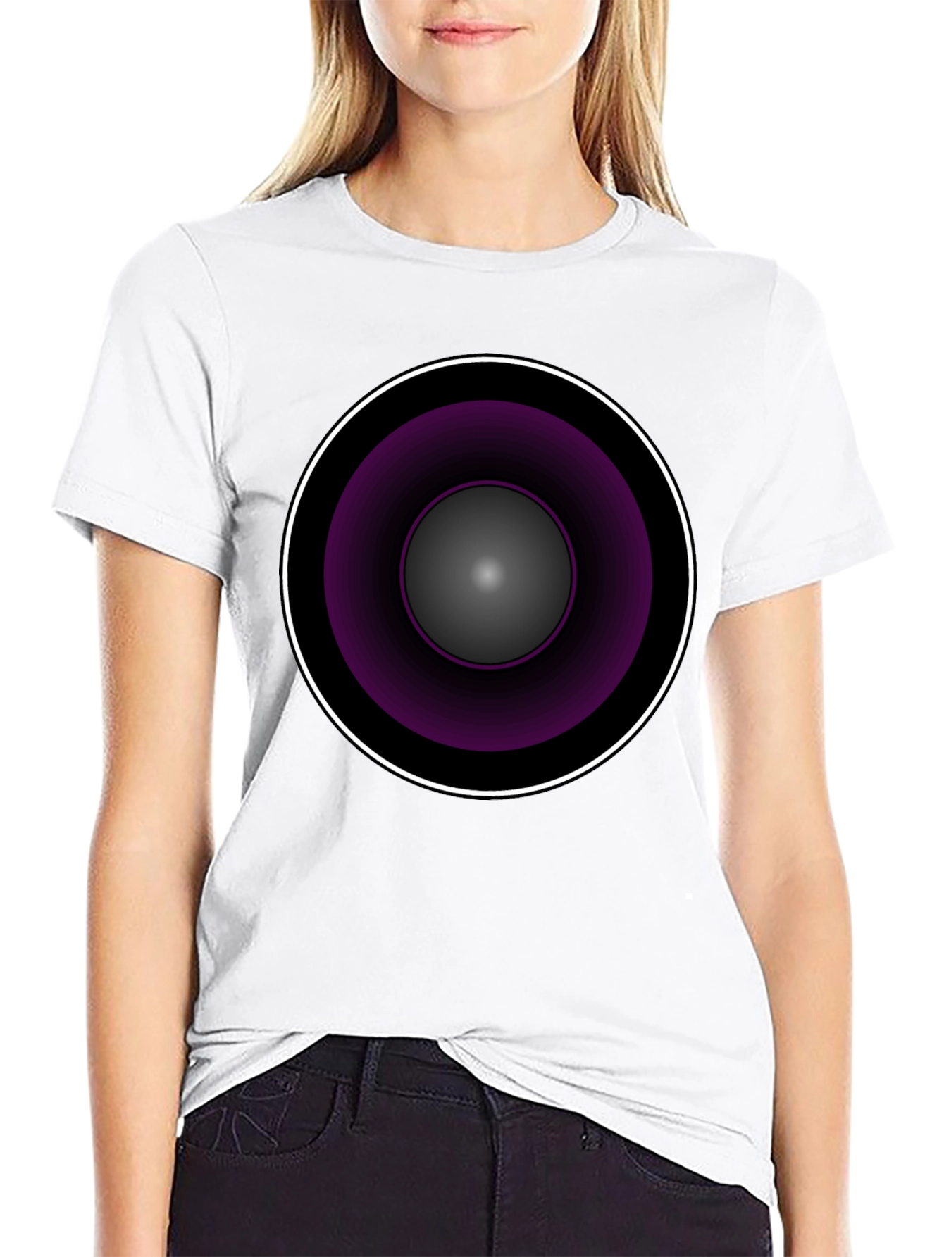 Abstract Circle Graphic T-Shirt