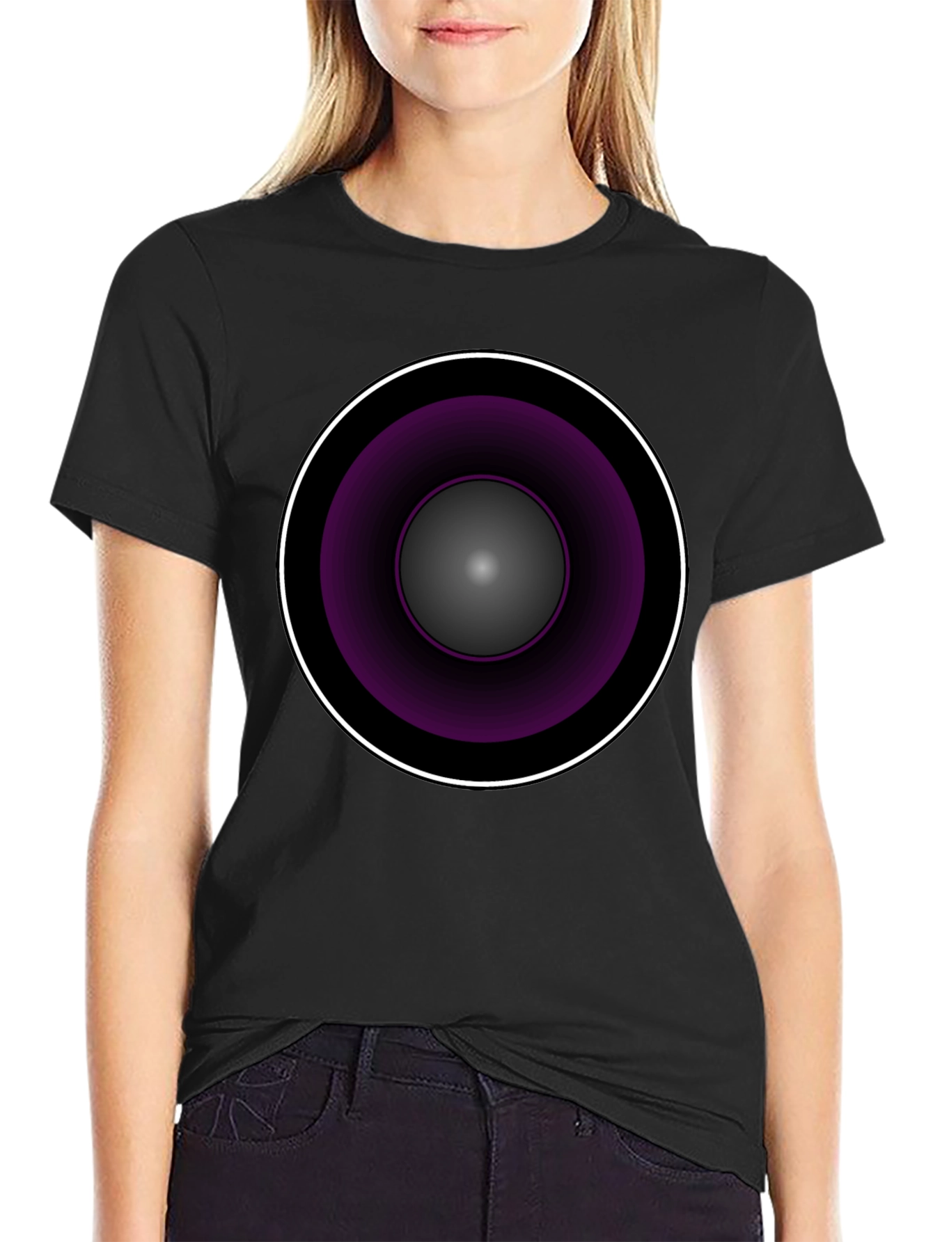 Abstract Circle Graphic T-Shirt