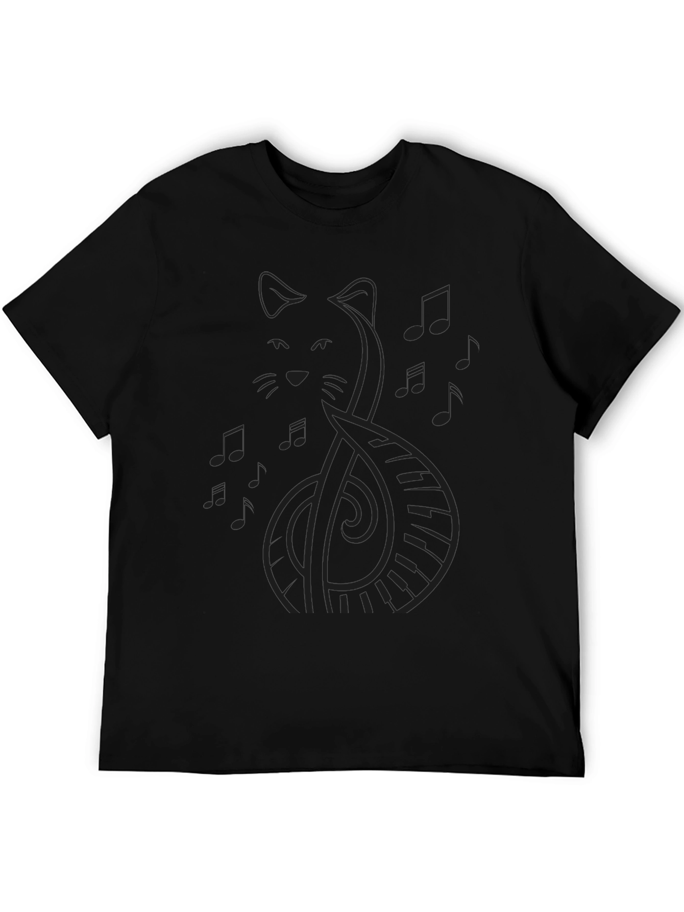 Cat Piano Music T-Shirt - Stylish and Unique