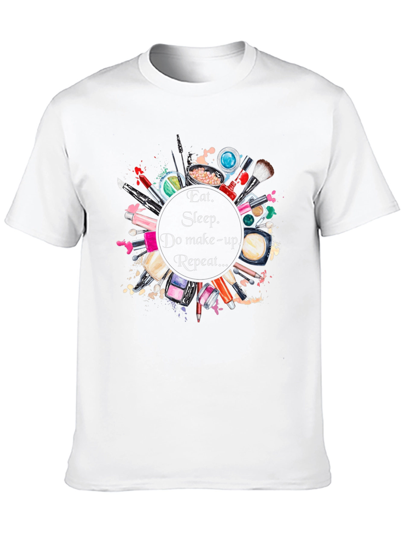 Eat Sleep Makeup Repeat Black Graphic Tee