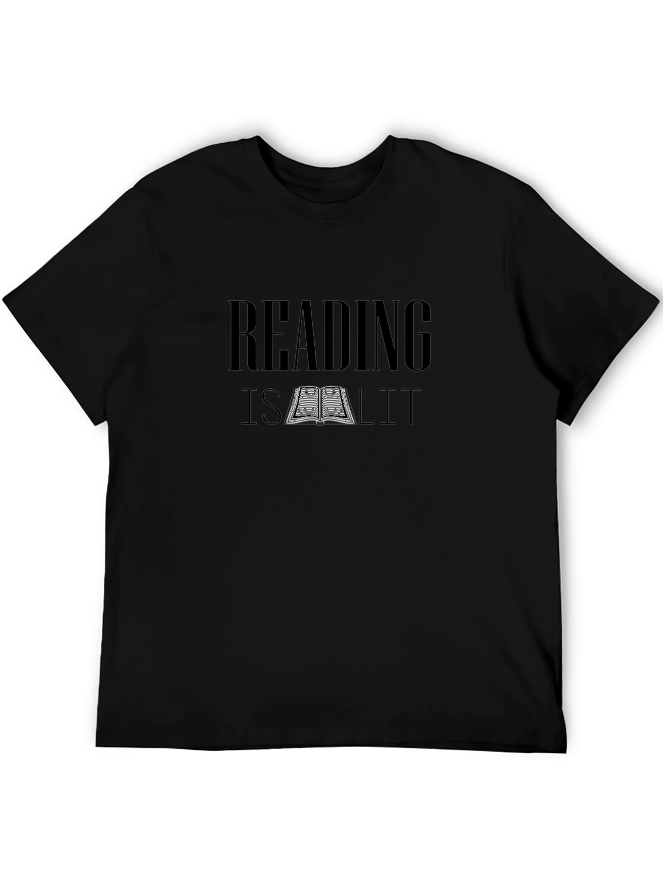 Reading Is Lit Black T-Shirt