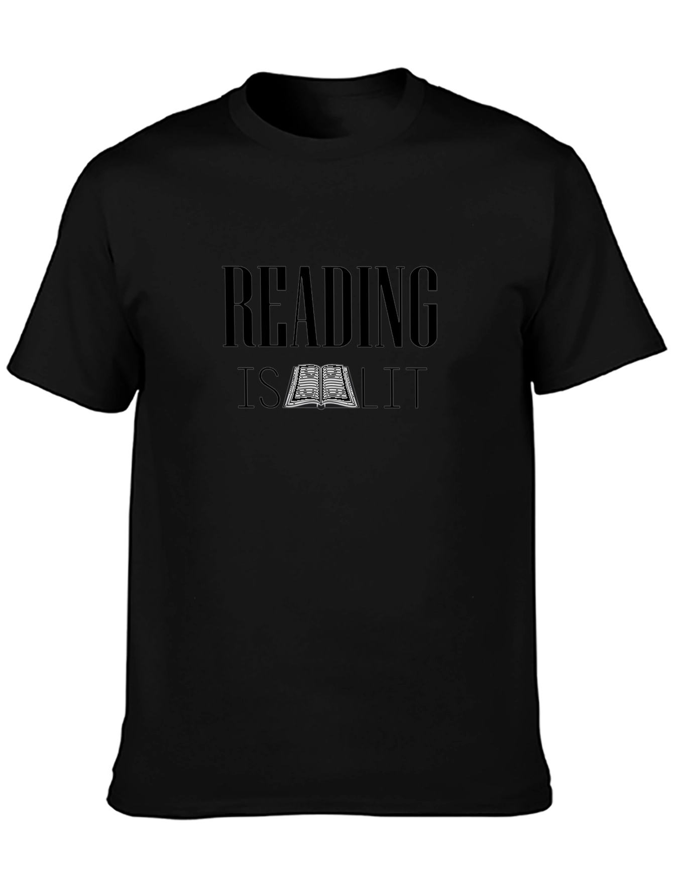 Reading Is Lit Black T-Shirt
